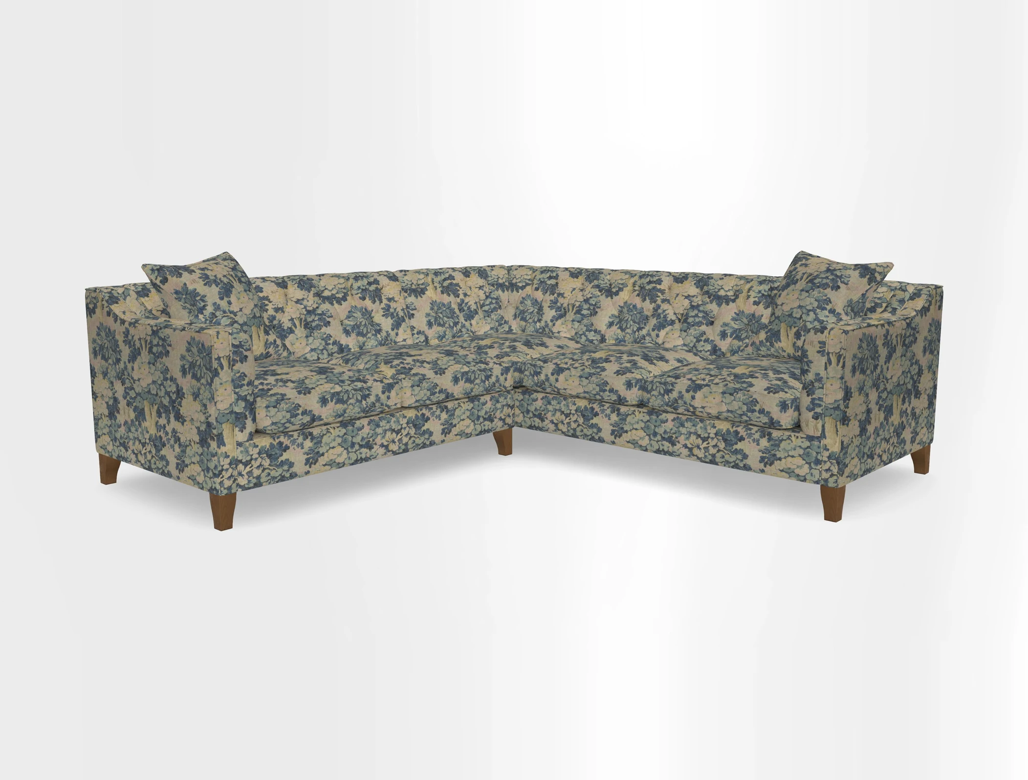 Haresfield Dipped Arm Corner Group LHF & RHF in Two Tone Plain Biscuit
