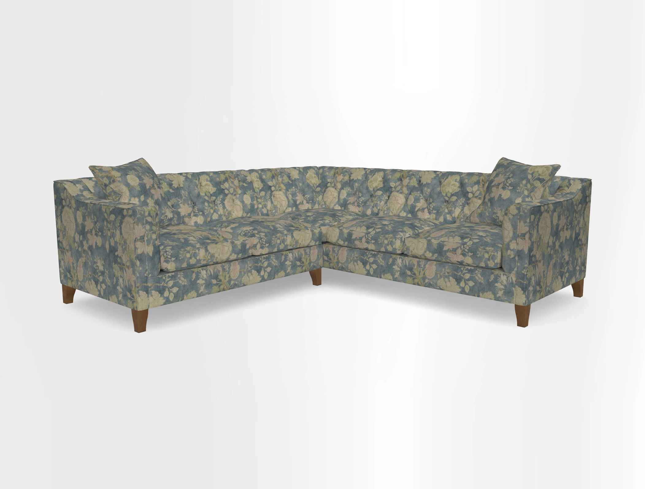 Haresfield Dipped Arm Corner Group LHF & RHF in Two Tone Plain Biscuit