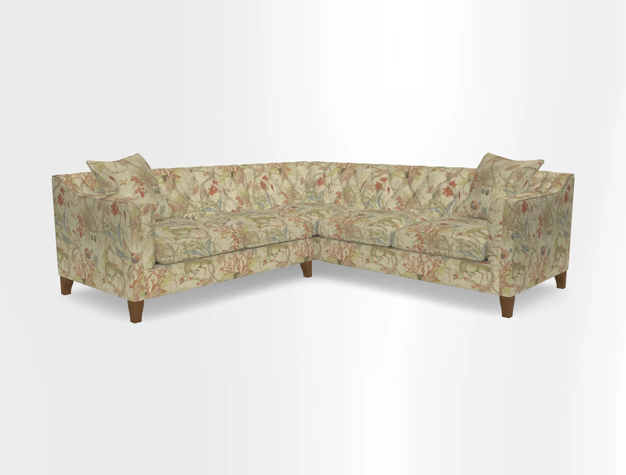 Haresfield Dipped Arm Corner Group LHF & RHF in Two Tone Plain Biscuit