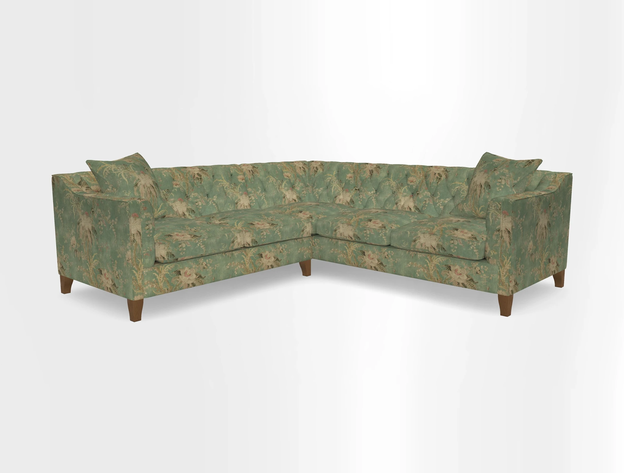 Haresfield Dipped Arm Corner Group LHF & RHF in Two Tone Plain Biscuit