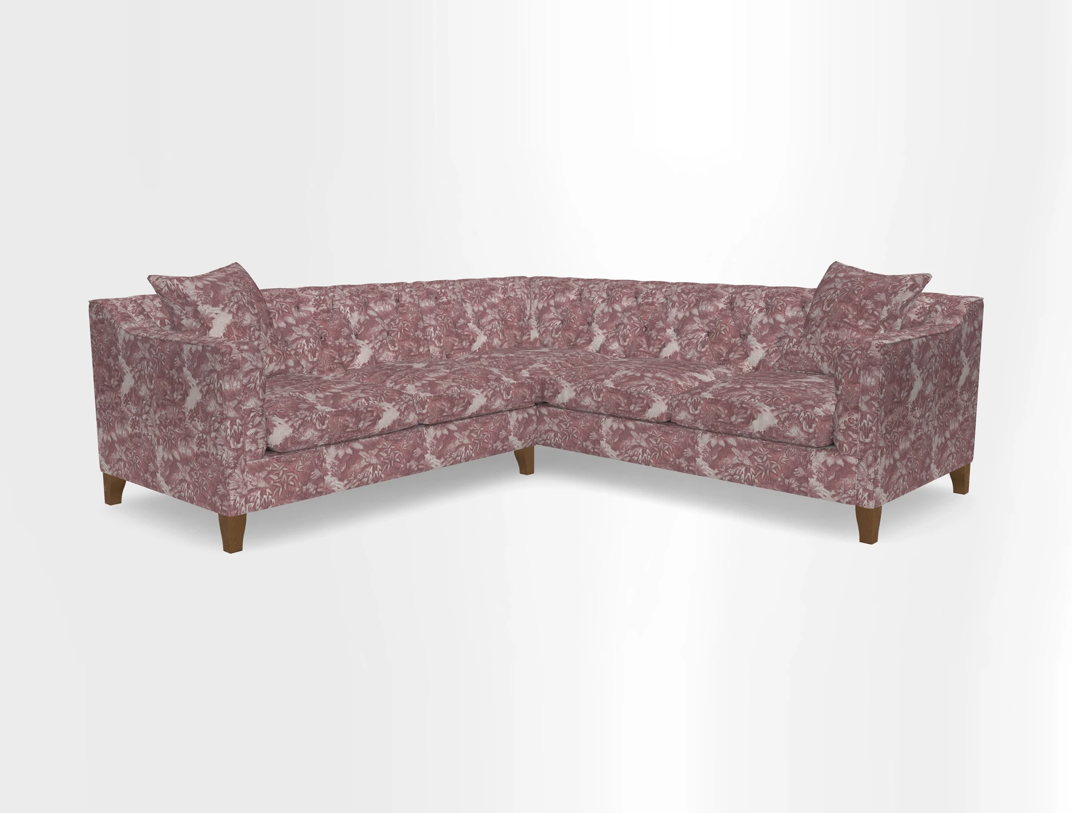 Haresfield Dipped Arm Corner Group LHF & RHF in Two Tone Plain Biscuit