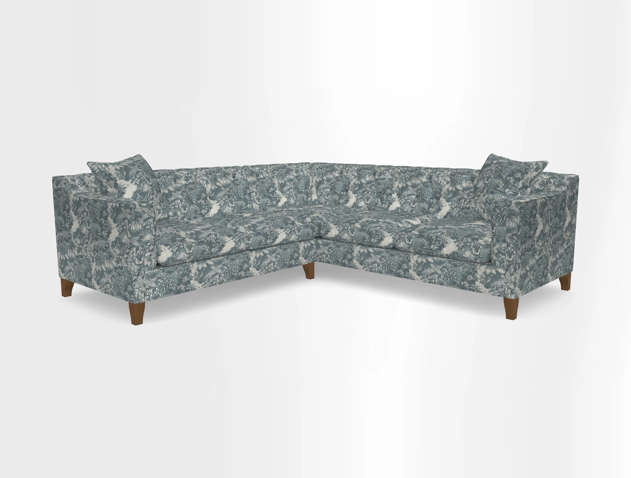 Haresfield Dipped Arm Corner Group LHF & RHF in Two Tone Plain Biscuit