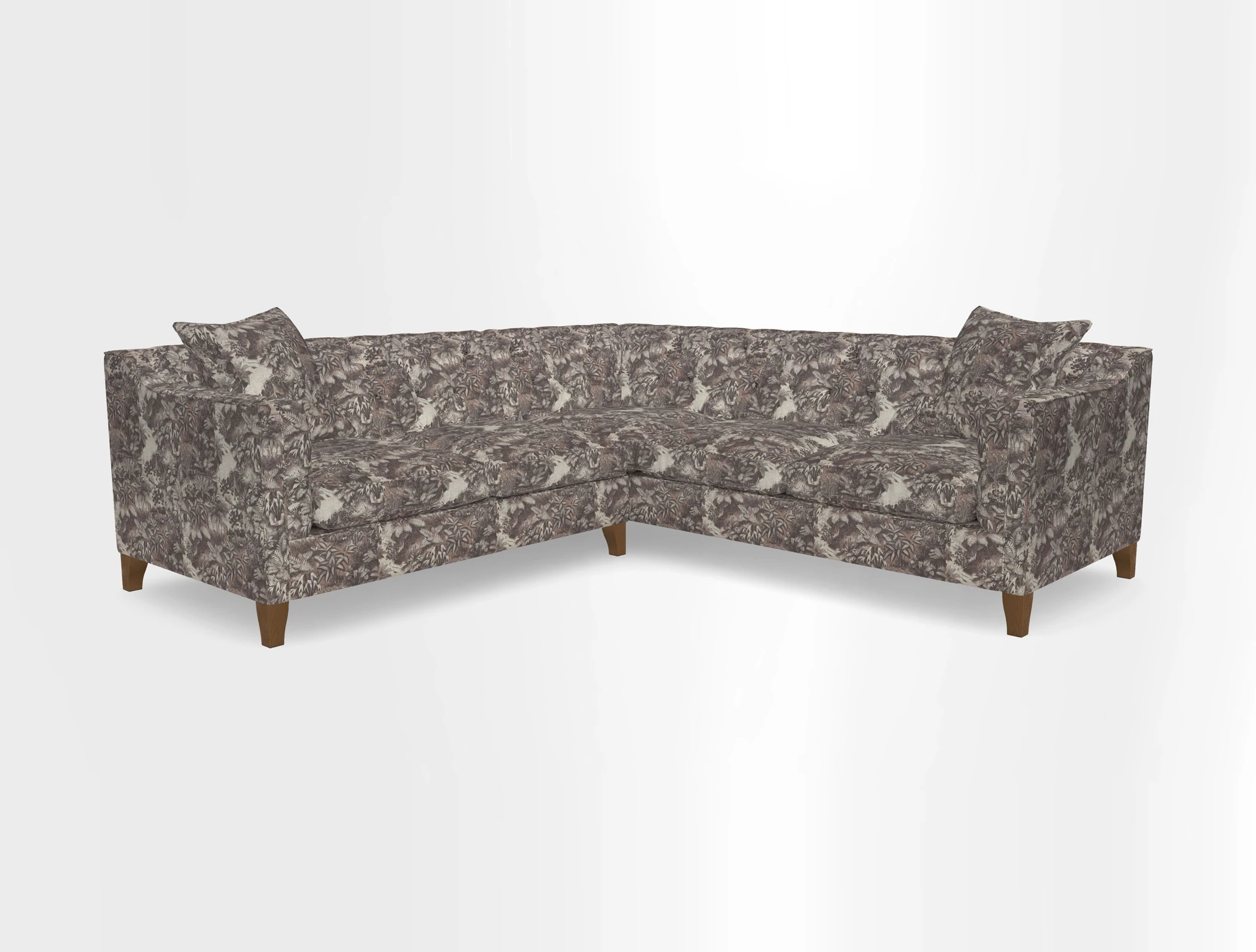 Haresfield Dipped Arm Corner Group LHF & RHF in Two Tone Plain Biscuit