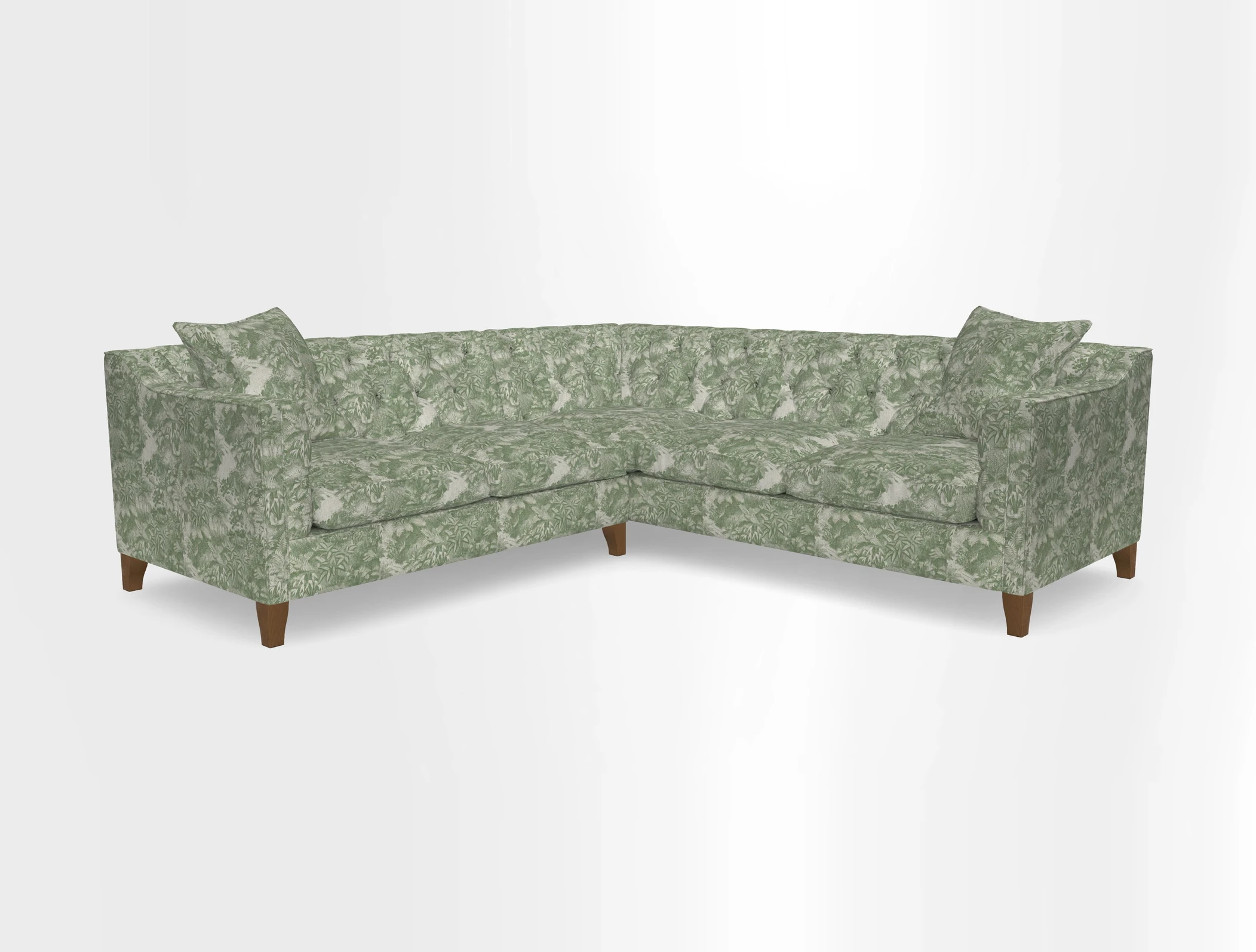 Haresfield Dipped Arm Corner Group LHF & RHF in Two Tone Plain Biscuit