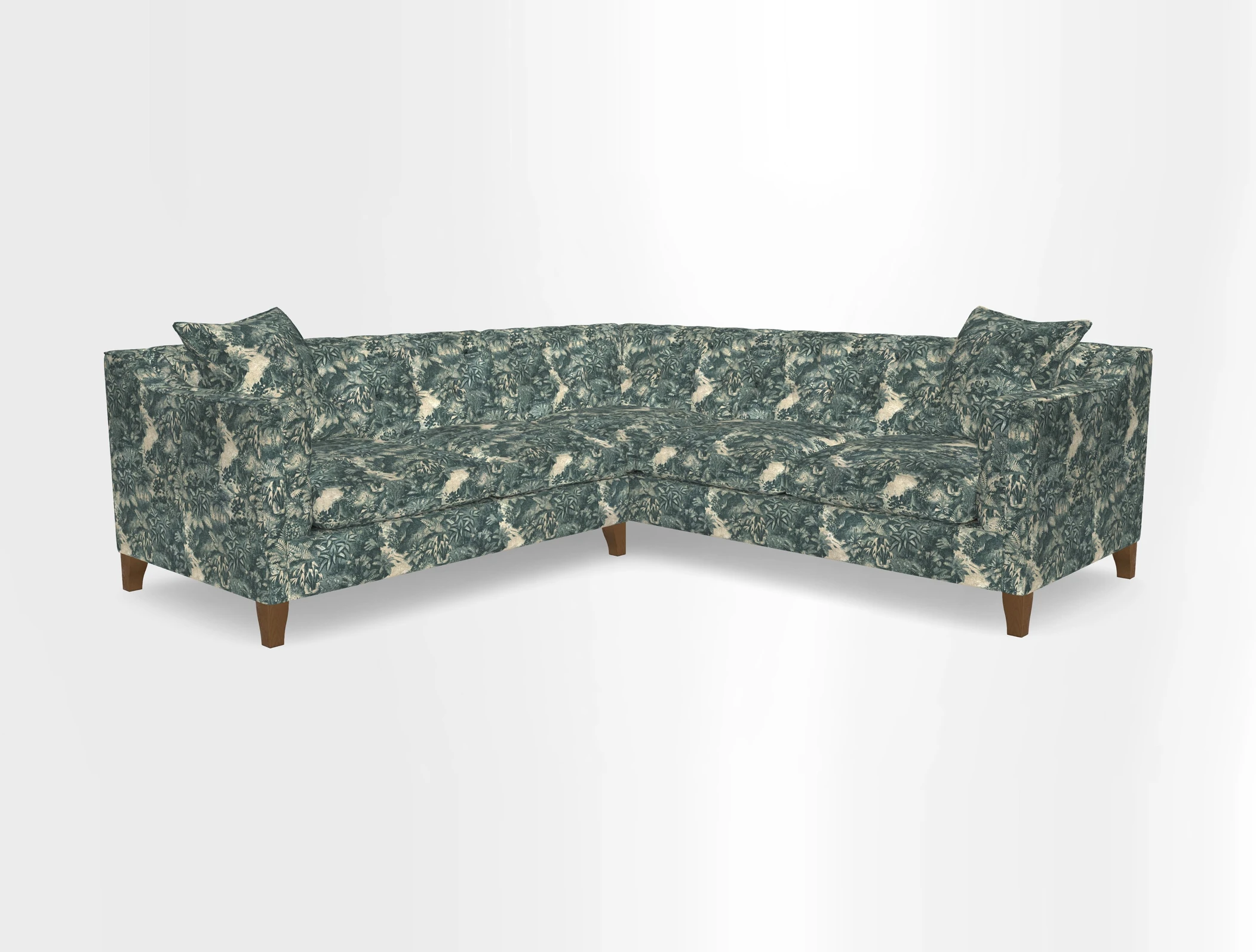 Haresfield Dipped Arm Corner Group LHF & RHF in Two Tone Plain Biscuit