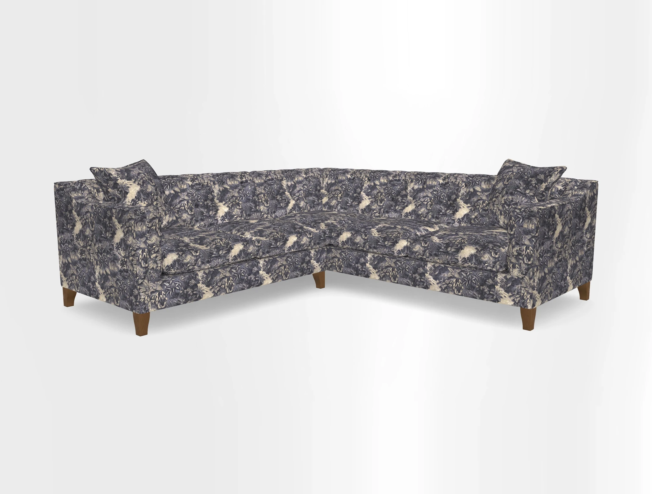 Haresfield Dipped Arm Corner Group LHF & RHF in Two Tone Plain Biscuit