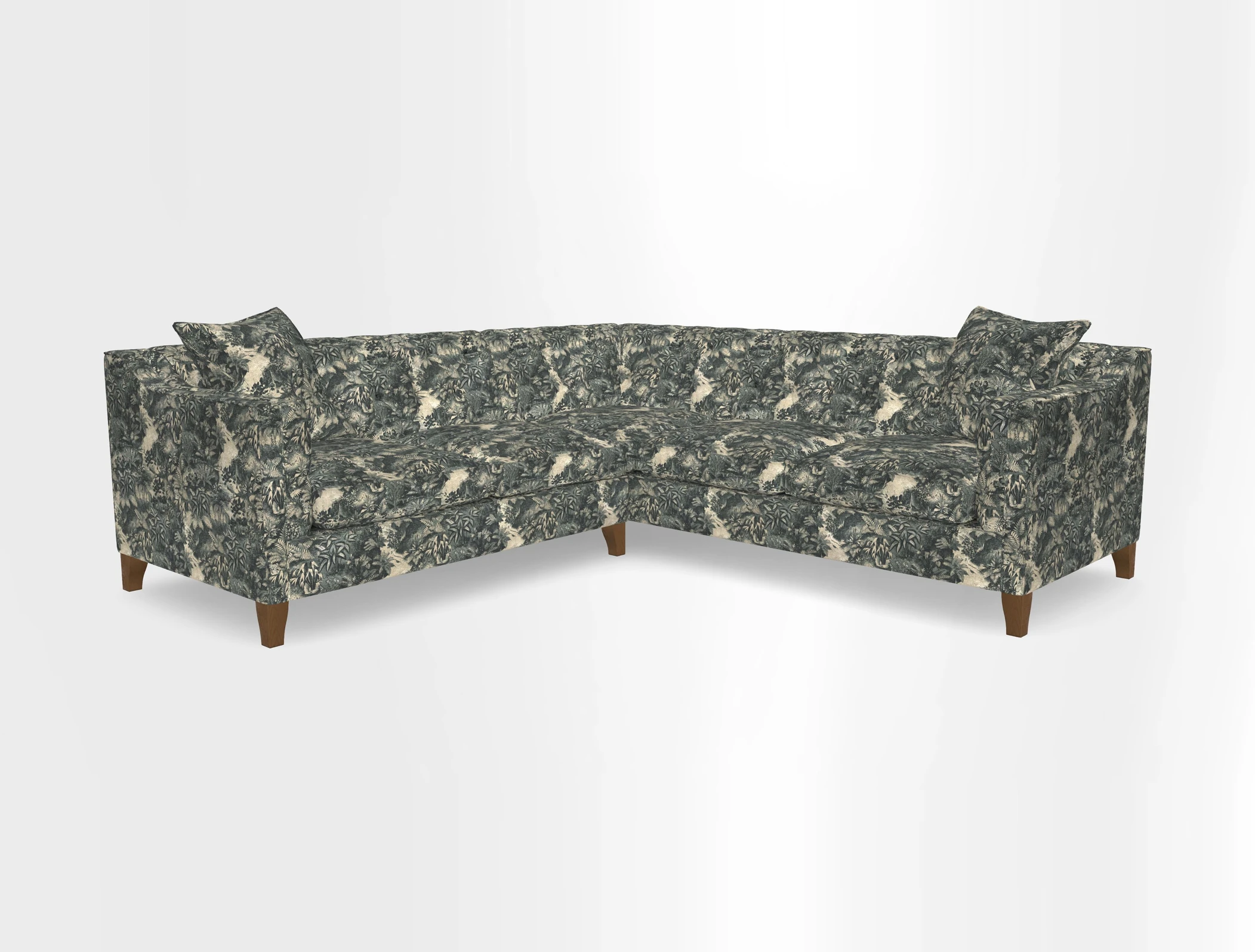 Haresfield Dipped Arm Corner Group LHF & RHF in Two Tone Plain Biscuit