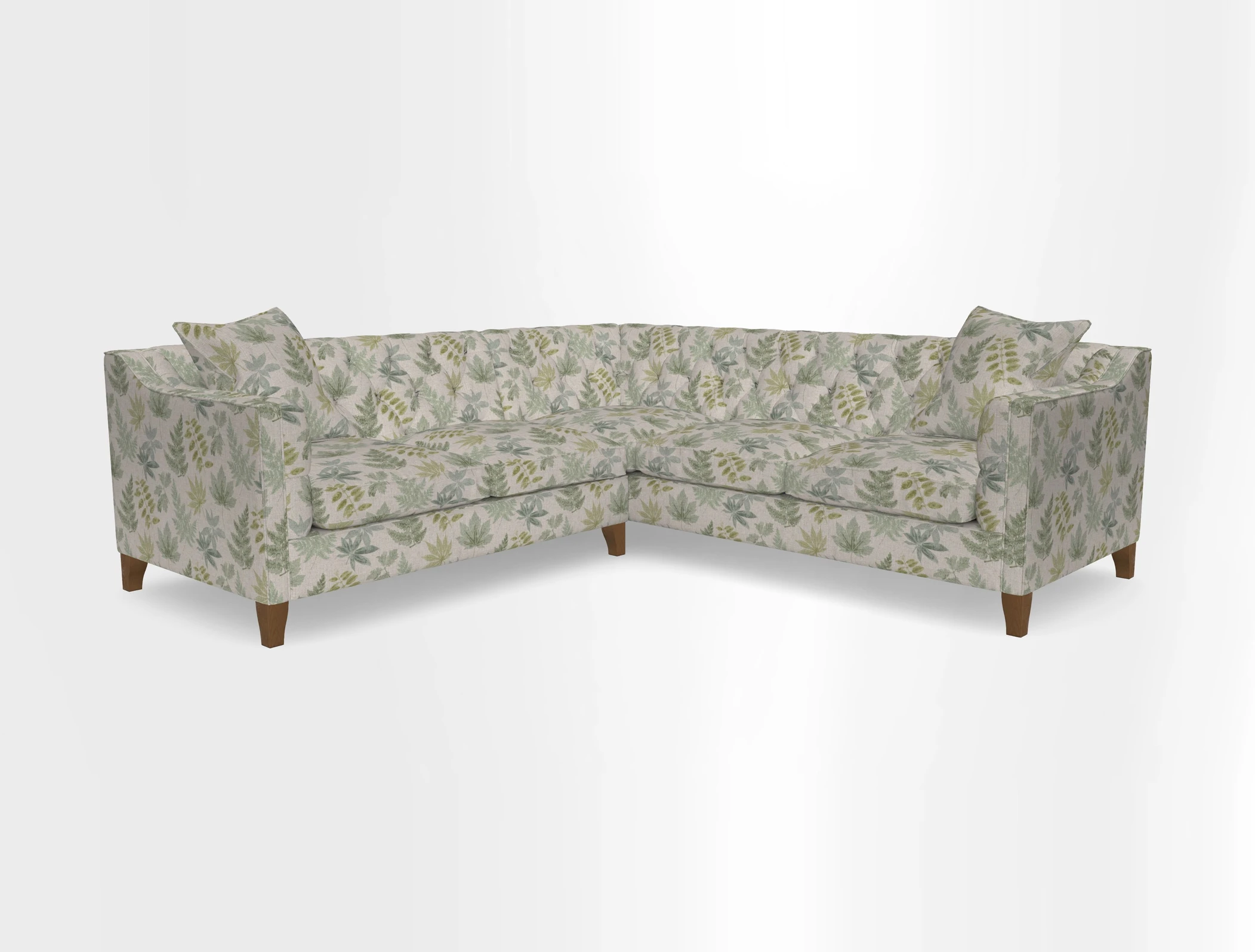 Haresfield Dipped Arm Corner Group LHF & RHF in Two Tone Plain Biscuit