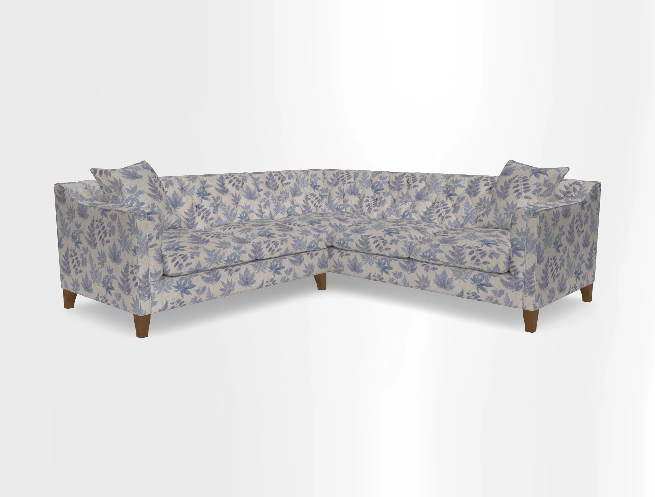 Haresfield Dipped Arm Corner Group LHF & RHF in Two Tone Plain Biscuit