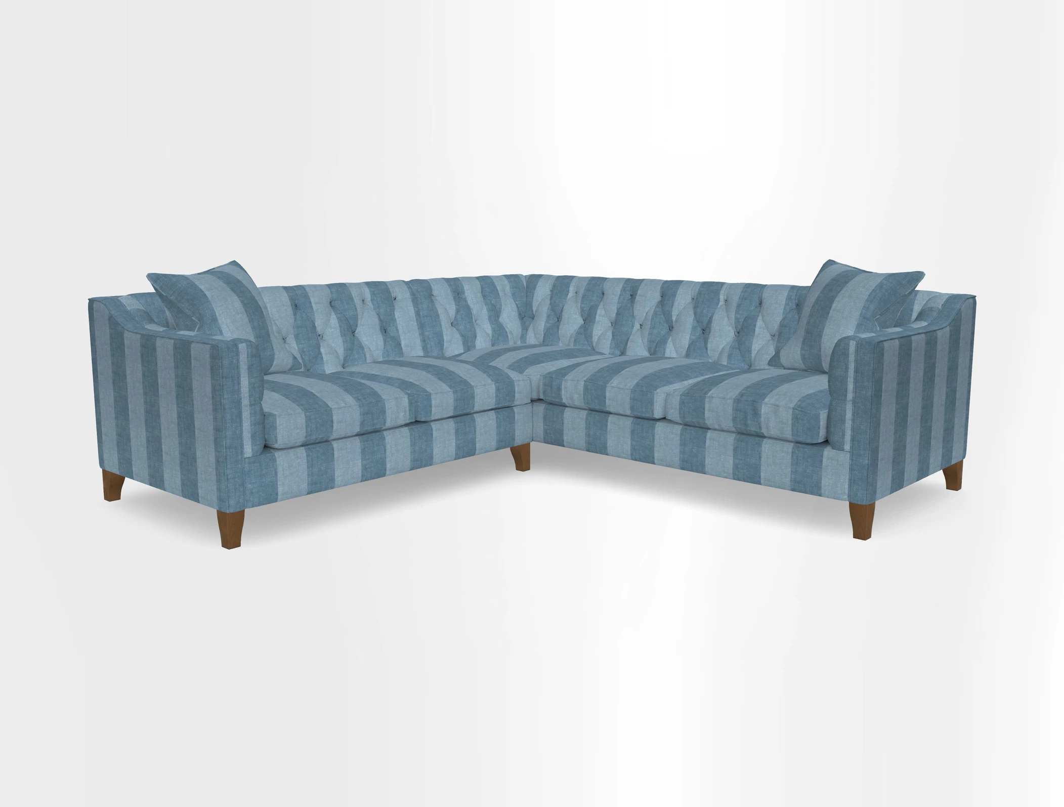 Haresfield Dipped Arm Corner Group LHF & RHF in Two Tone Plain Biscuit