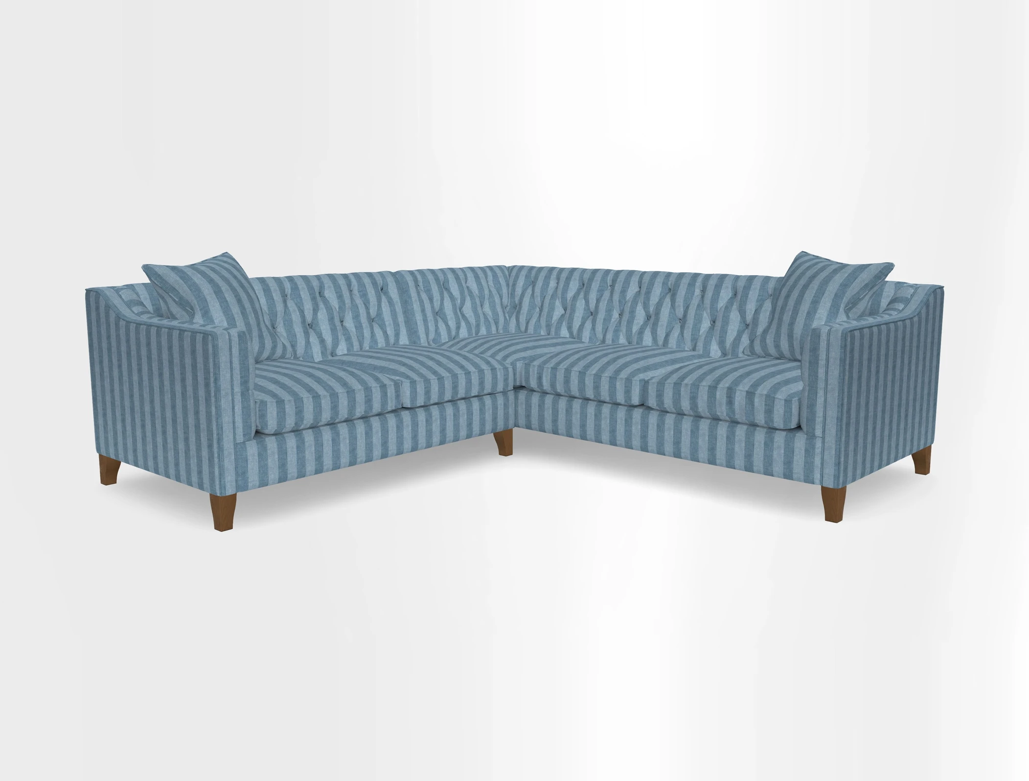 Haresfield Dipped Arm Corner Group LHF & RHF in Two Tone Plain Biscuit
