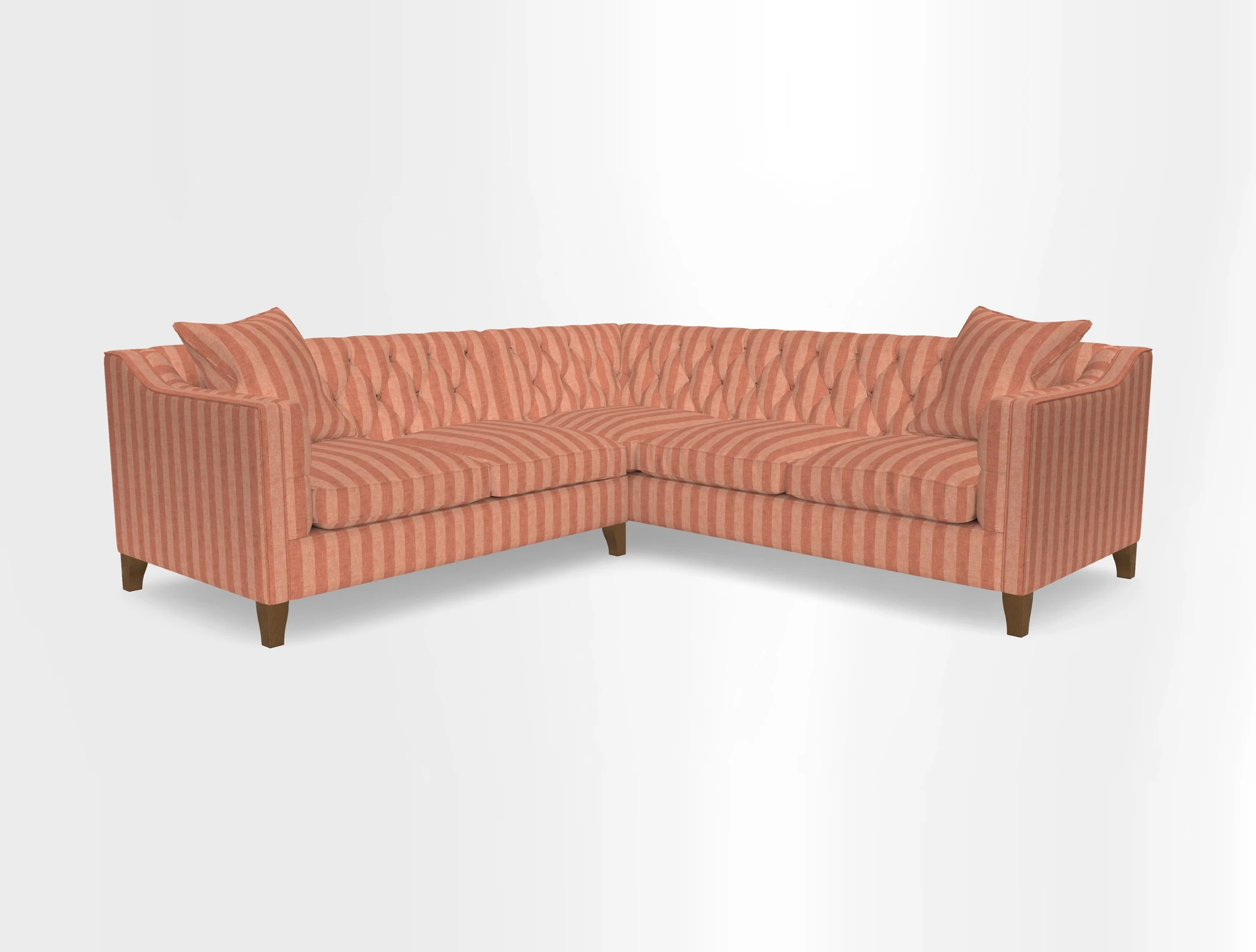 Haresfield Dipped Arm Corner Group LHF & RHF in Two Tone Plain Biscuit