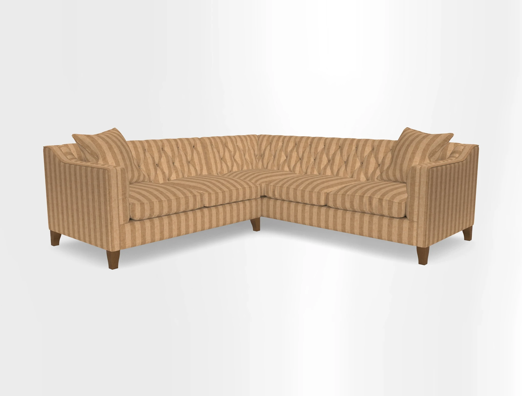 Haresfield Dipped Arm Corner Group LHF & RHF in Two Tone Plain Biscuit