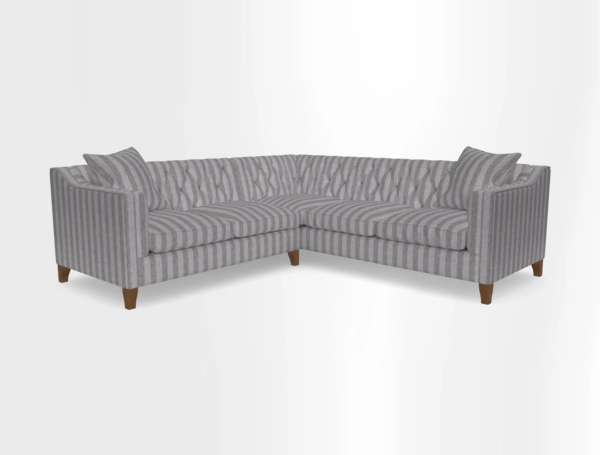 Haresfield Dipped Arm Corner Group LHF & RHF in Two Tone Plain Biscuit