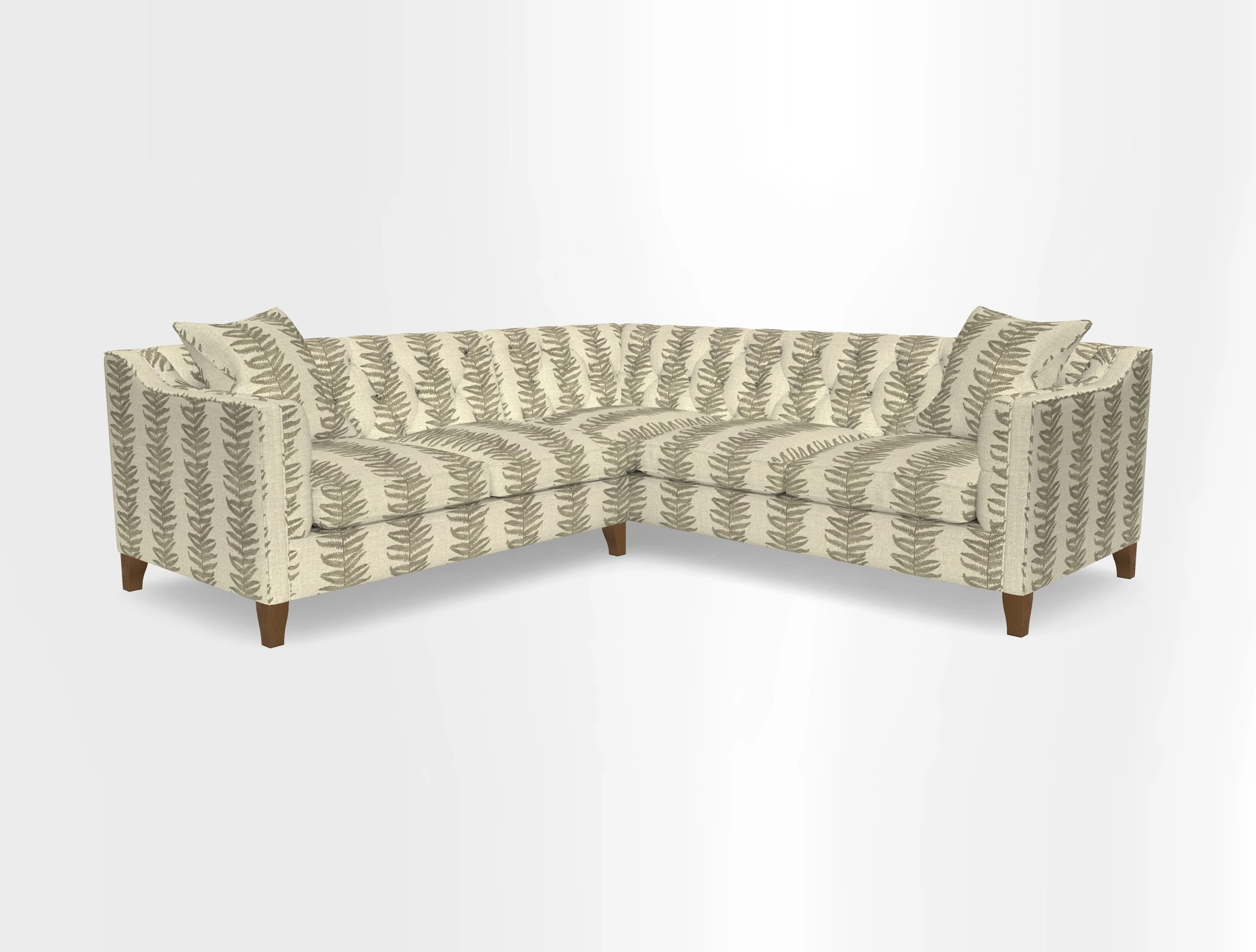 Haresfield Dipped Arm Corner Group LHF & RHF in Two Tone Plain Biscuit