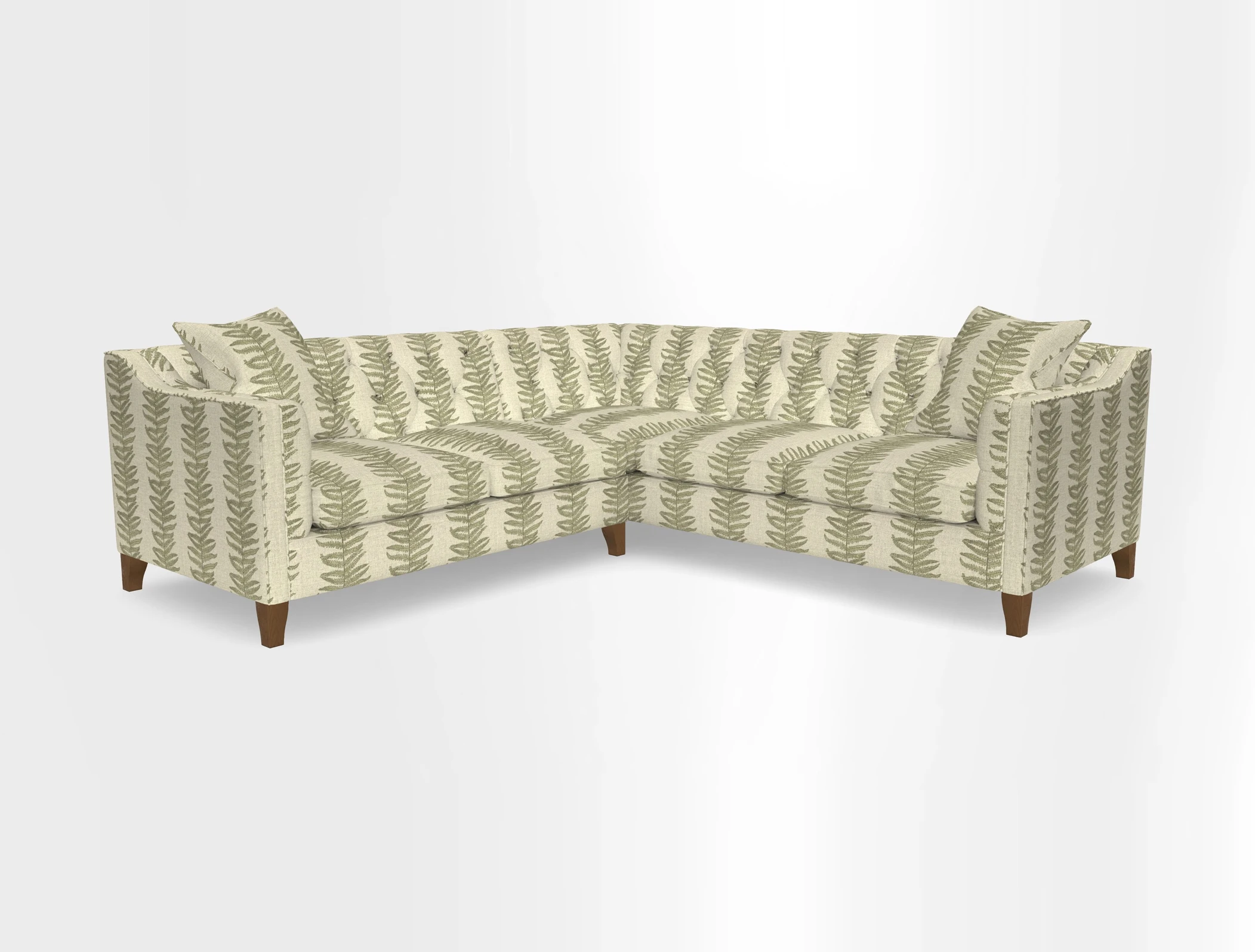 Haresfield Dipped Arm Corner Group LHF & RHF in Two Tone Plain Biscuit