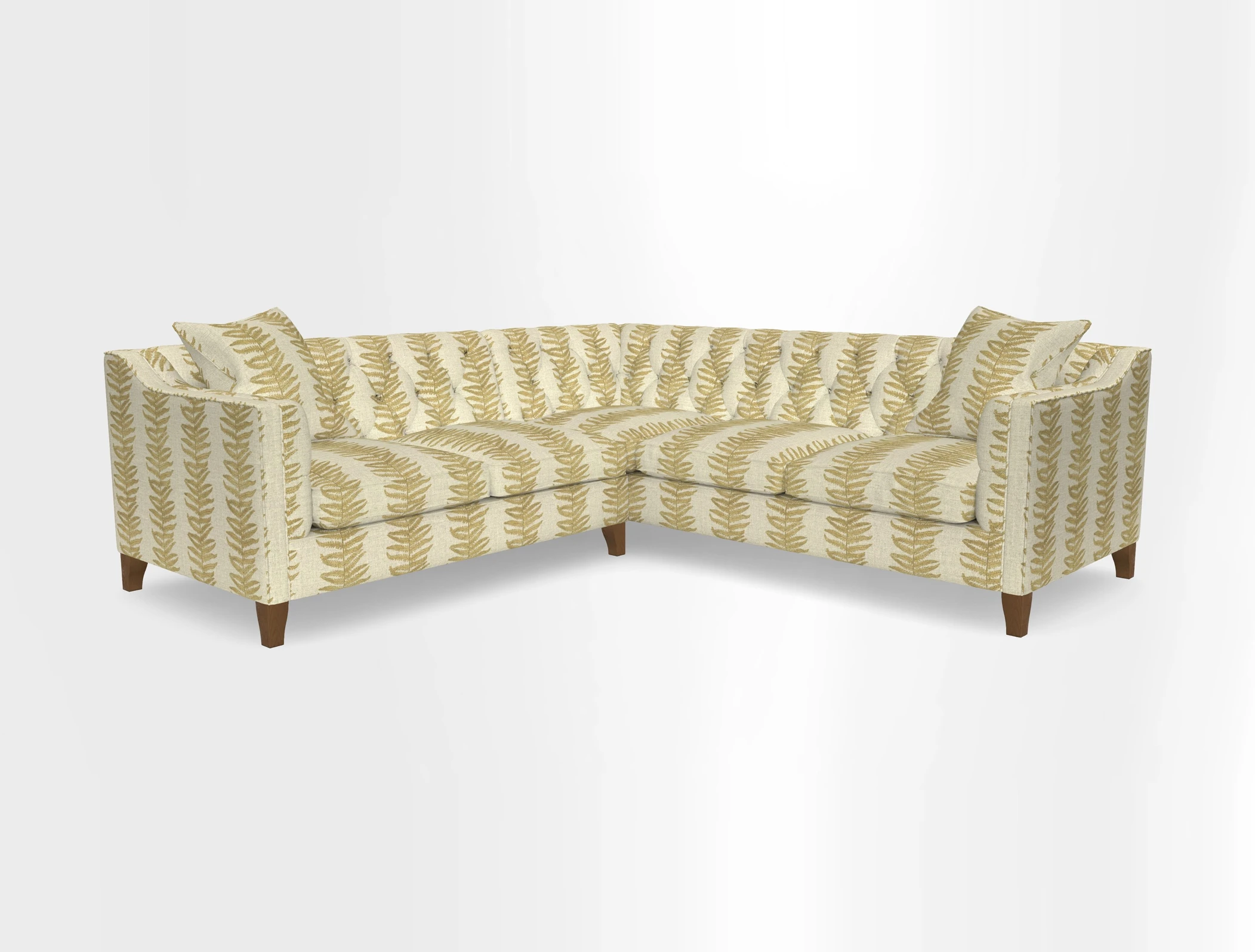 Haresfield Dipped Arm Corner Group LHF & RHF in Two Tone Plain Biscuit