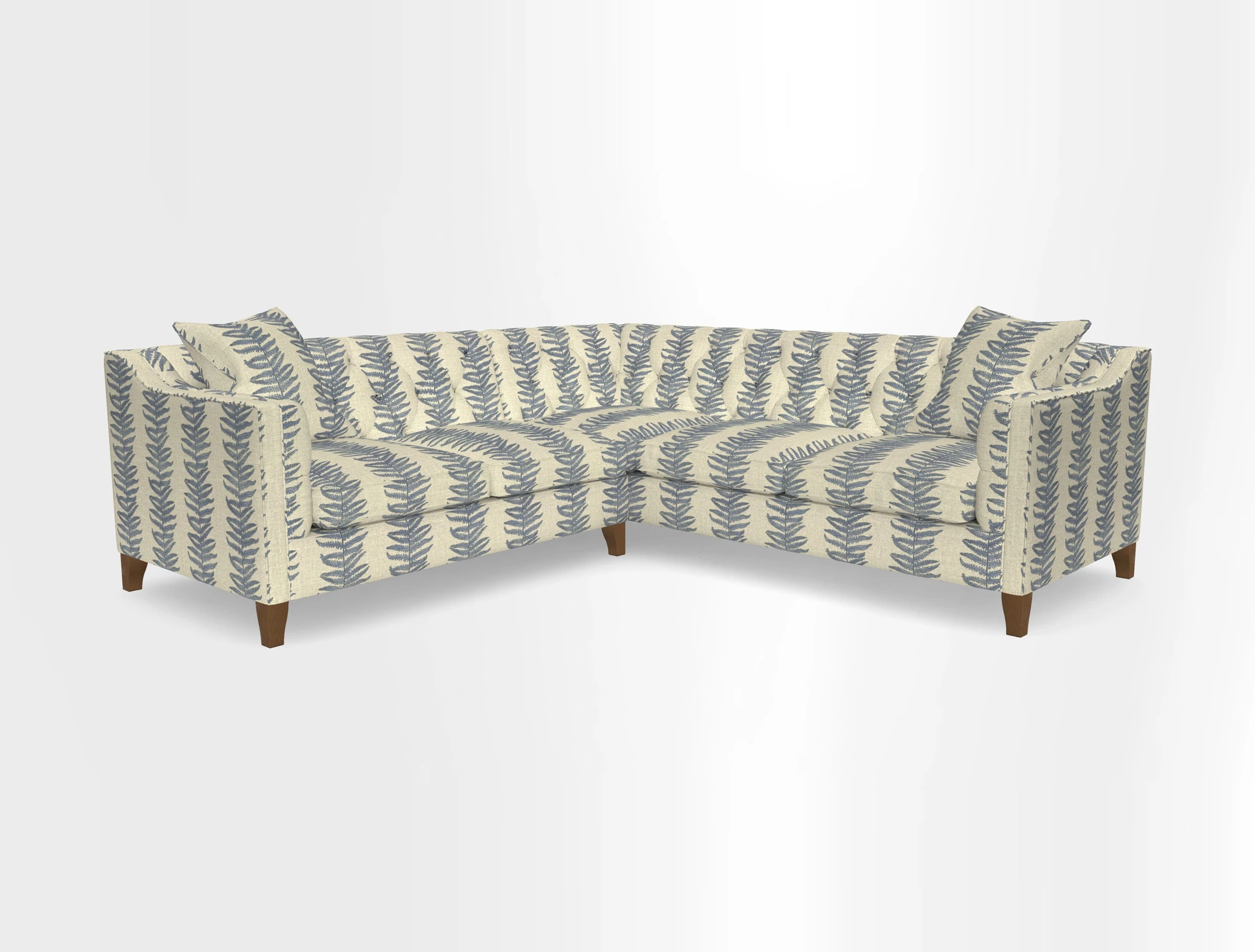 Haresfield Dipped Arm Corner Group LHF & RHF in Two Tone Plain Biscuit