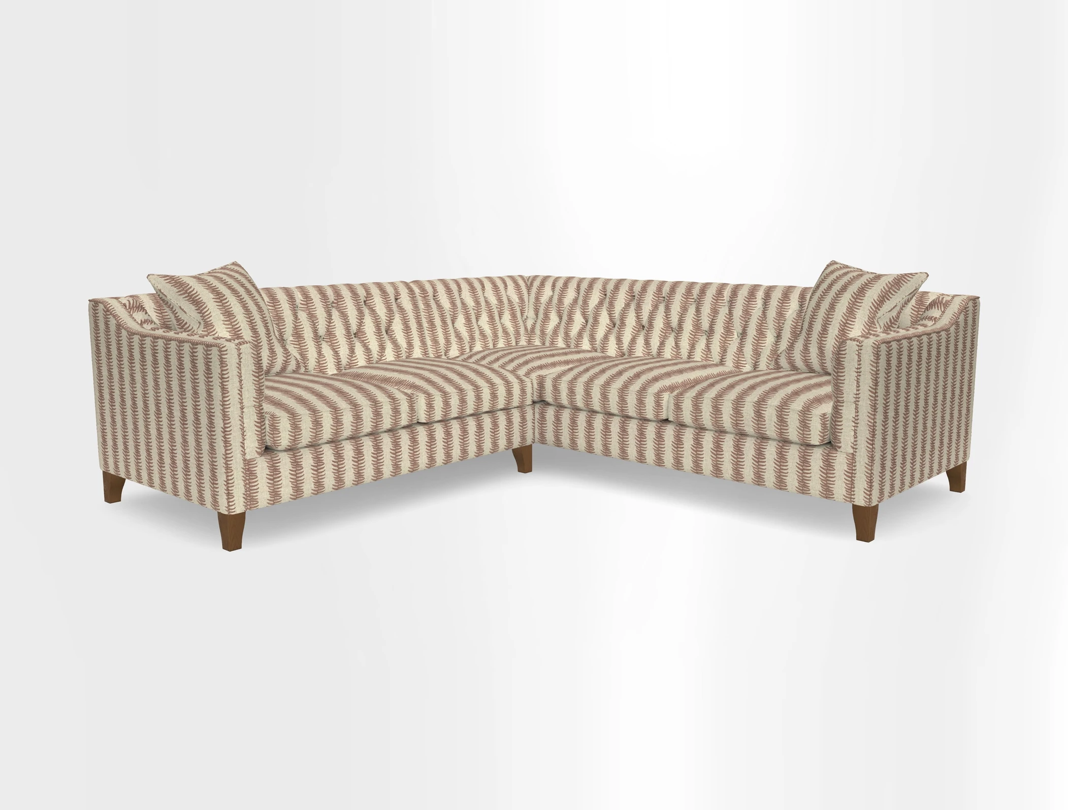 Haresfield Dipped Arm Corner Group LHF & RHF in Two Tone Plain Biscuit