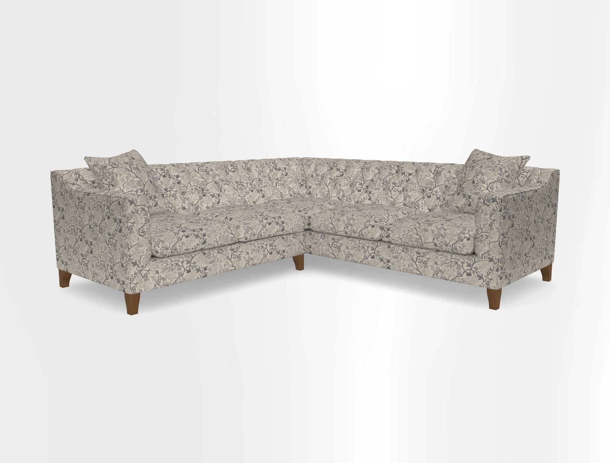 Haresfield Dipped Arm Corner Group LHF & RHF in Two Tone Plain Biscuit
