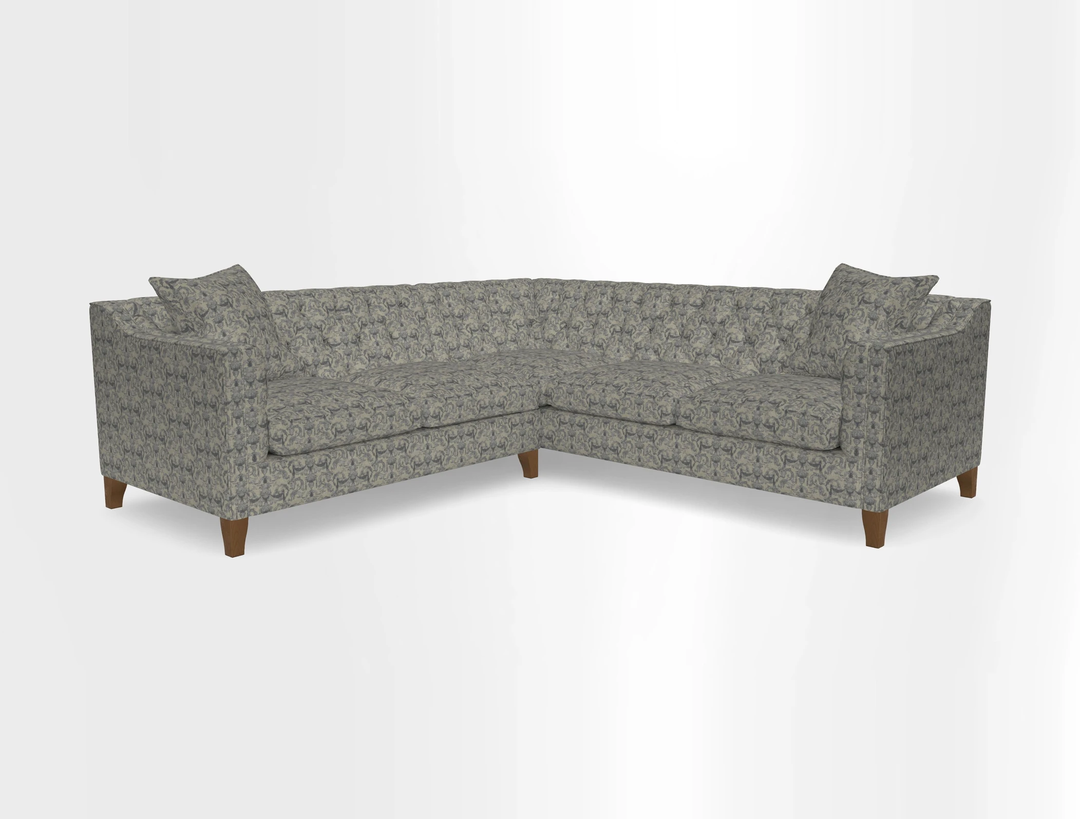 Haresfield Dipped Arm Corner Group LHF & RHF in Two Tone Plain Biscuit