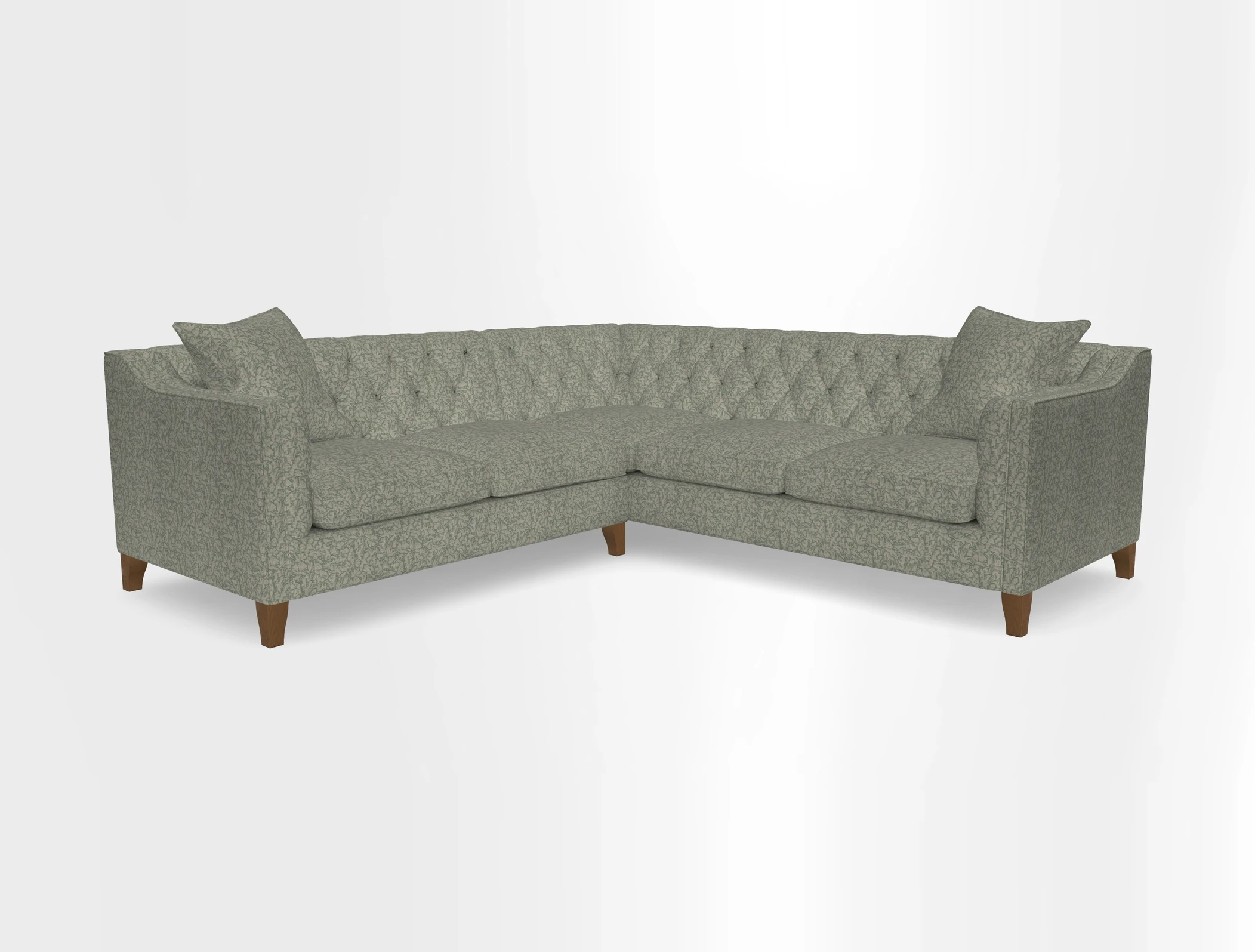 Haresfield Dipped Arm Corner Group LHF & RHF in Two Tone Plain Biscuit