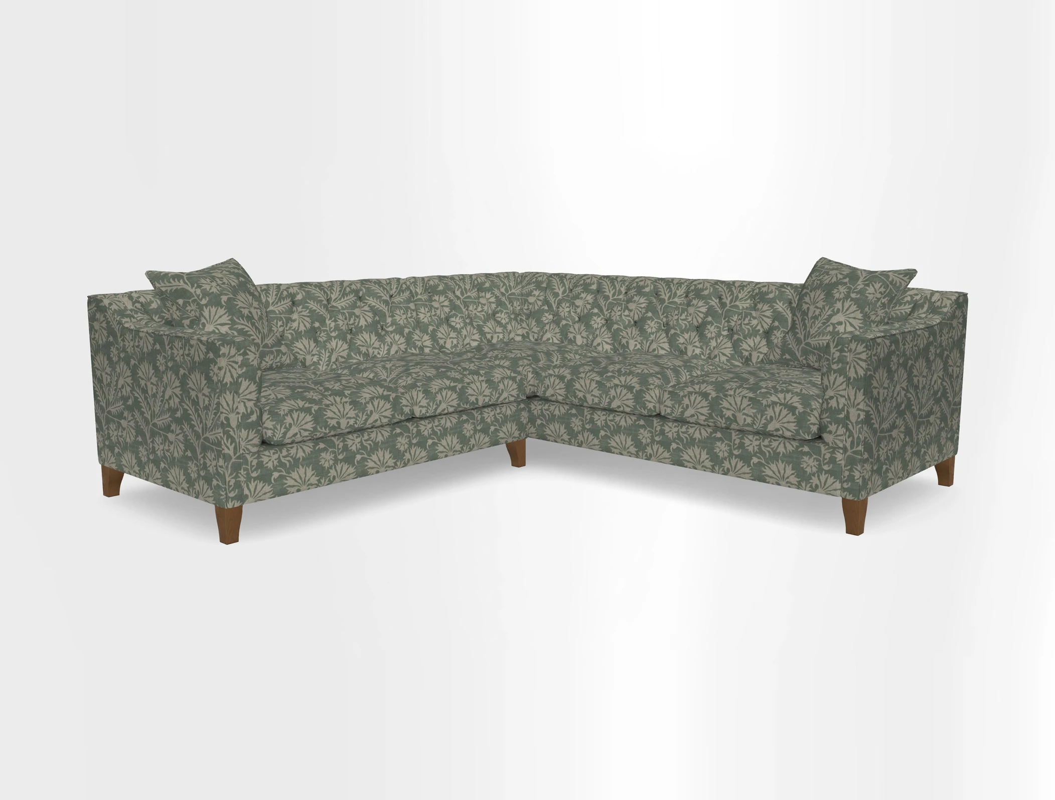 Haresfield Dipped Arm Corner Group LHF & RHF in Two Tone Plain Biscuit