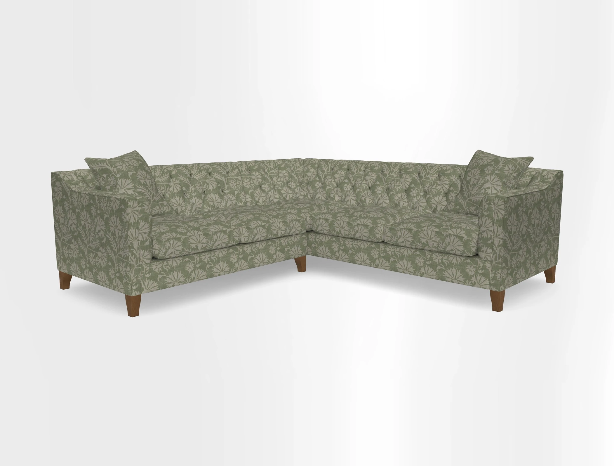 Haresfield Dipped Arm Corner Group LHF & RHF in Two Tone Plain Biscuit