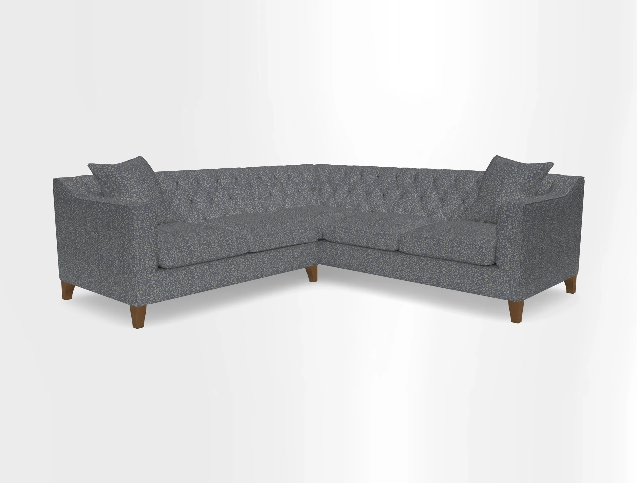 Haresfield Dipped Arm Corner Group LHF & RHF in Two Tone Plain Biscuit