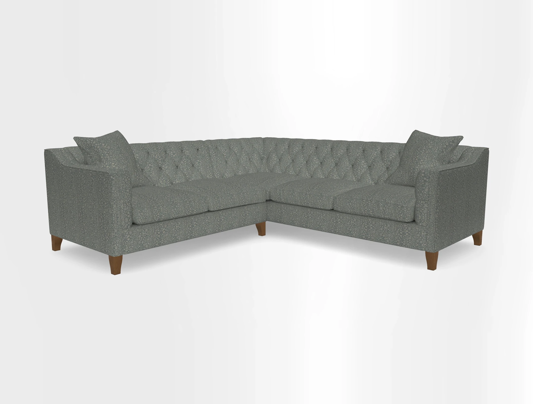 Haresfield Dipped Arm Corner Group LHF & RHF in Two Tone Plain Biscuit