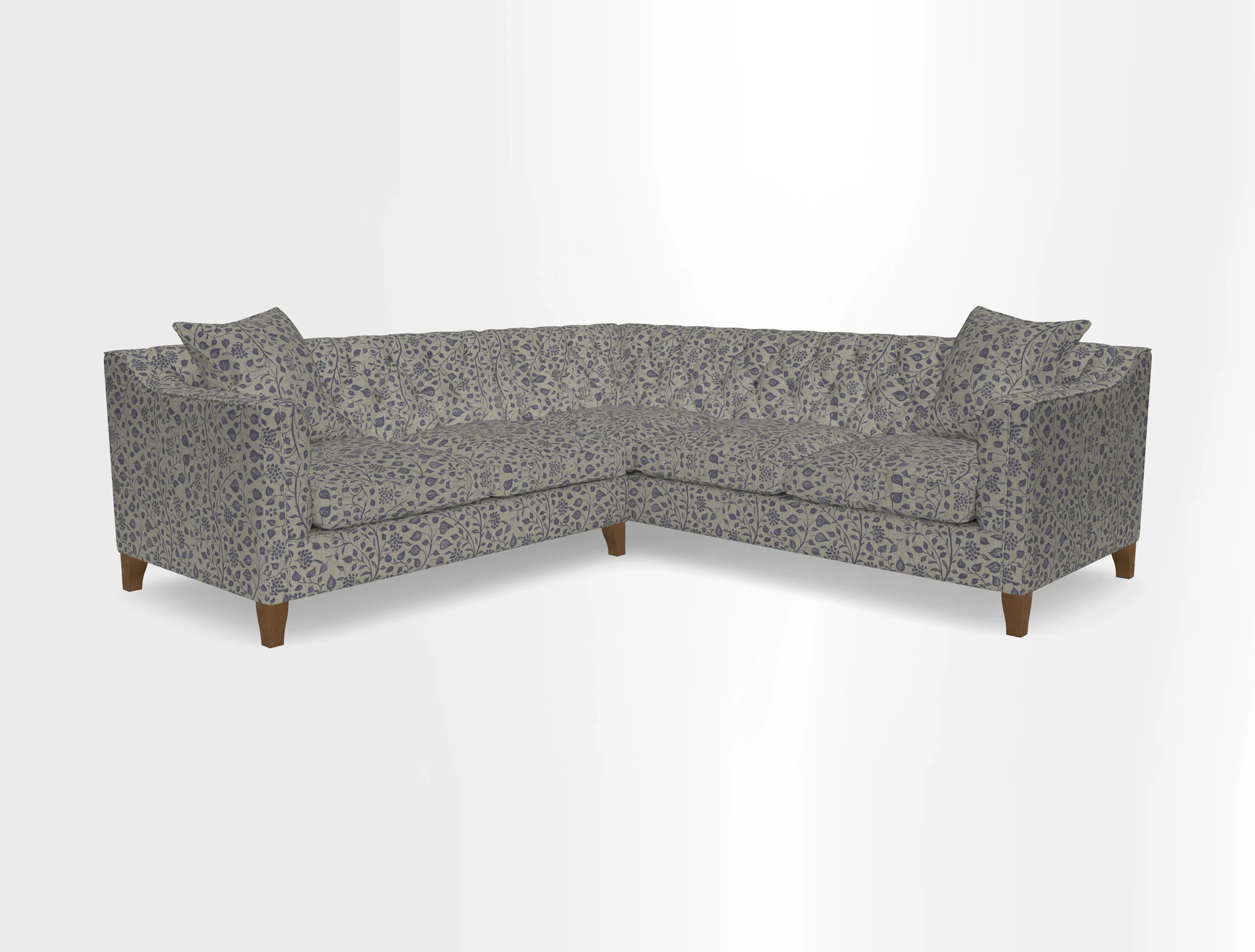 Haresfield Dipped Arm Corner Group LHF & RHF in Two Tone Plain Biscuit