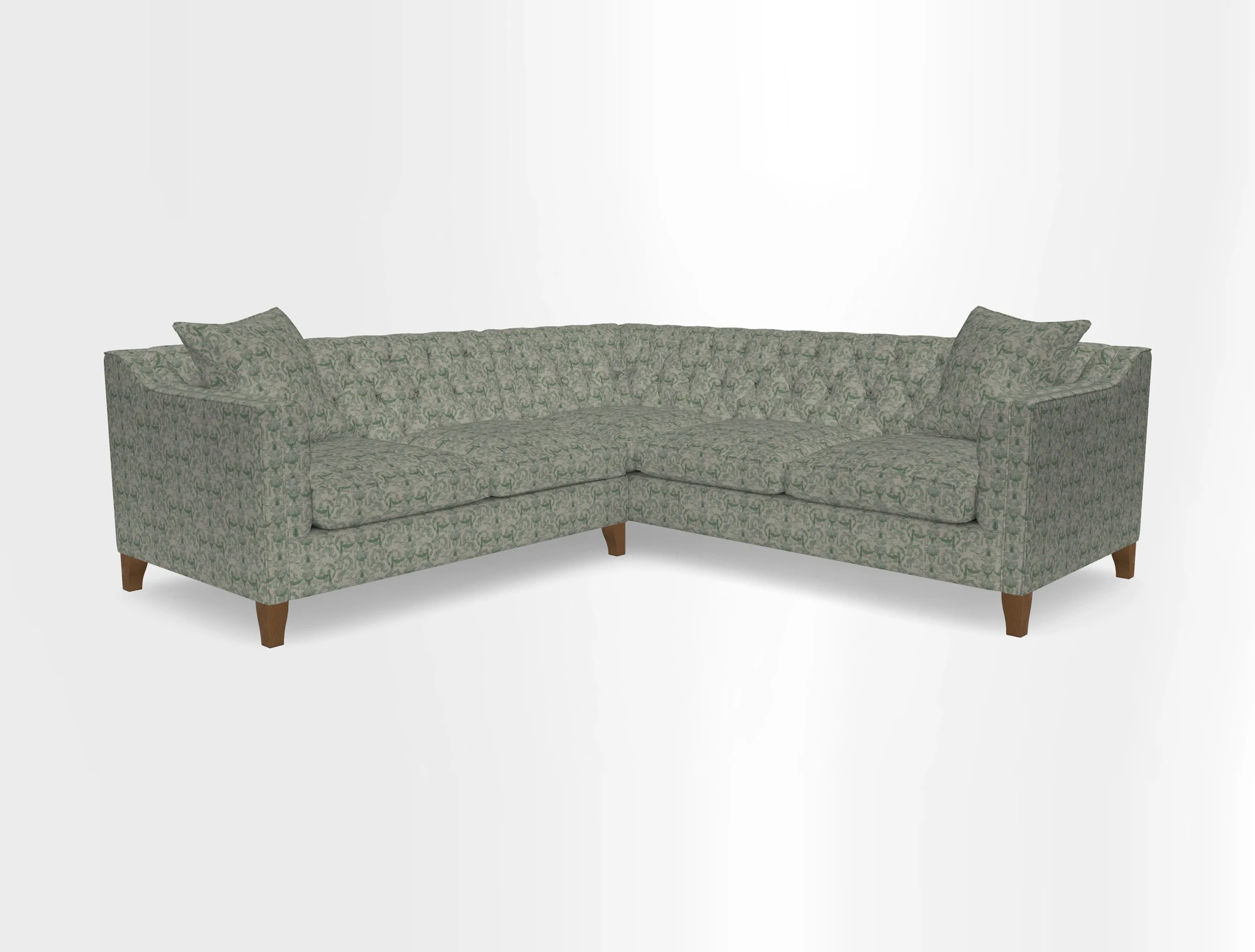 Haresfield Dipped Arm Corner Group LHF & RHF in Two Tone Plain Biscuit