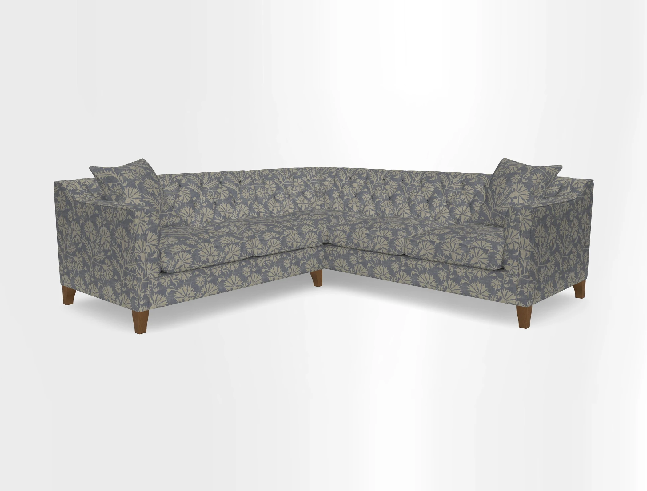 Haresfield Dipped Arm Corner Group LHF & RHF in Two Tone Plain Biscuit