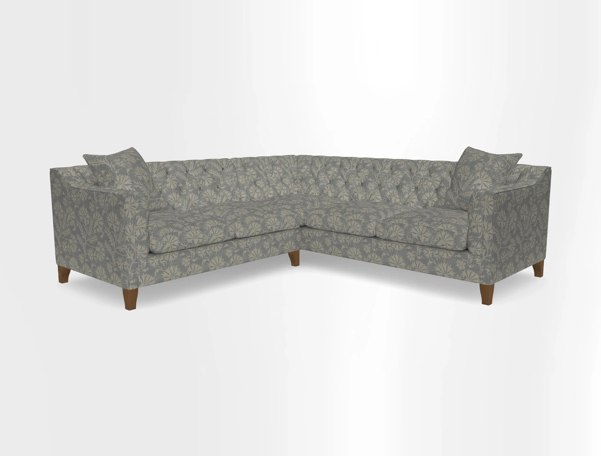 Haresfield Dipped Arm Corner Group LHF & RHF in Two Tone Plain Biscuit
