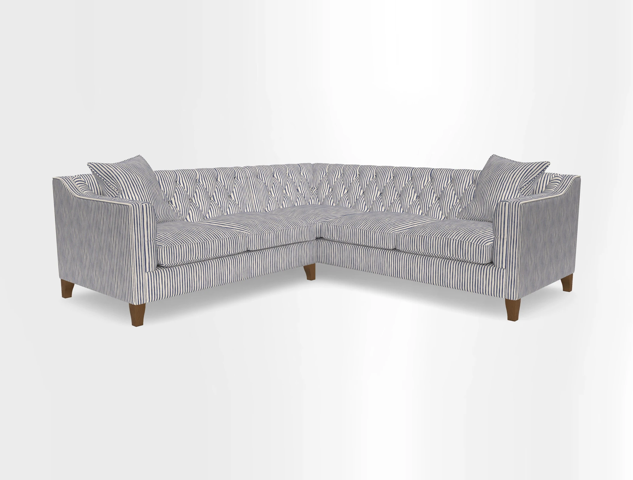 Haresfield Dipped Arm Corner Group LHF & RHF in Two Tone Plain Biscuit