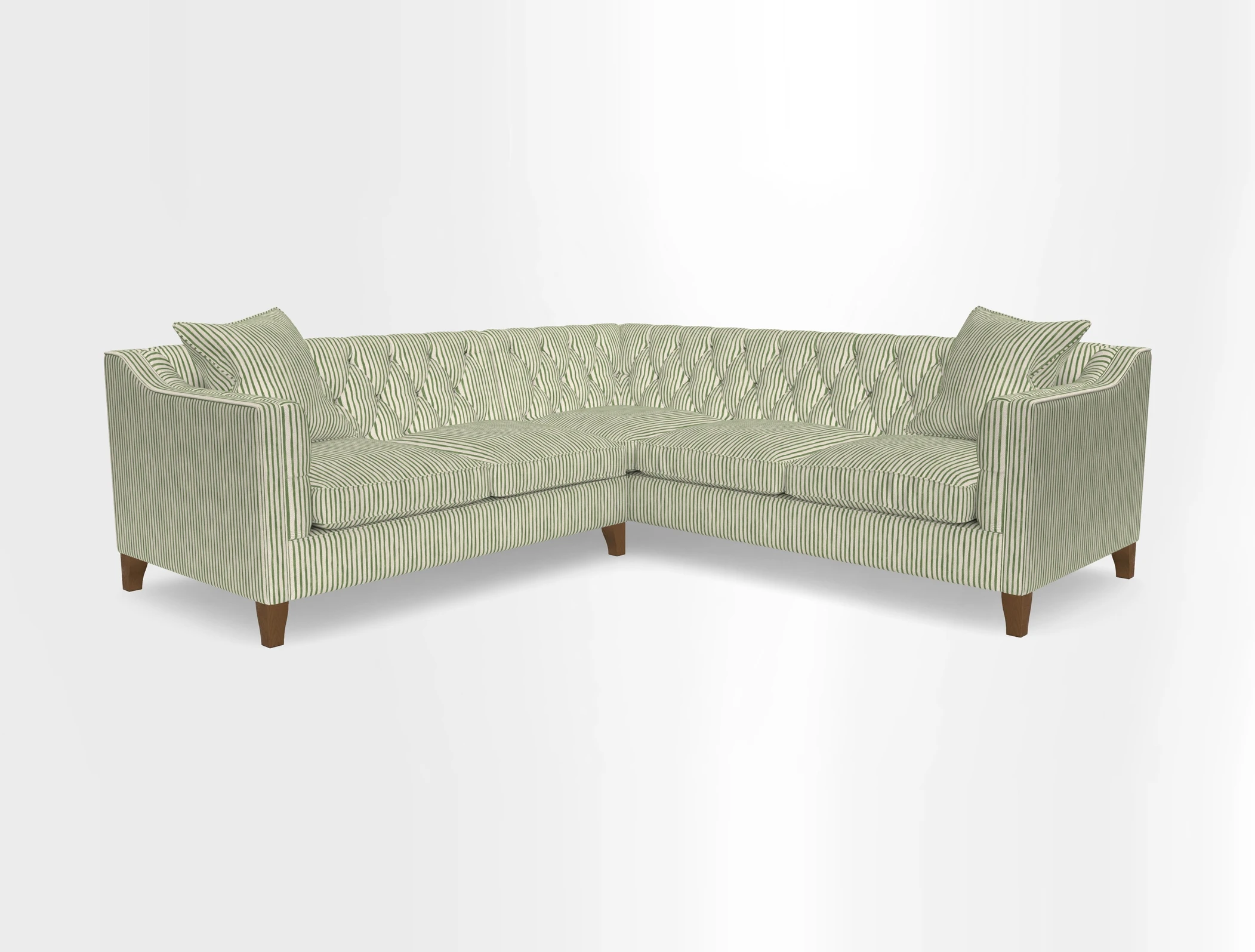 Haresfield Dipped Arm Corner Group LHF & RHF in Two Tone Plain Biscuit