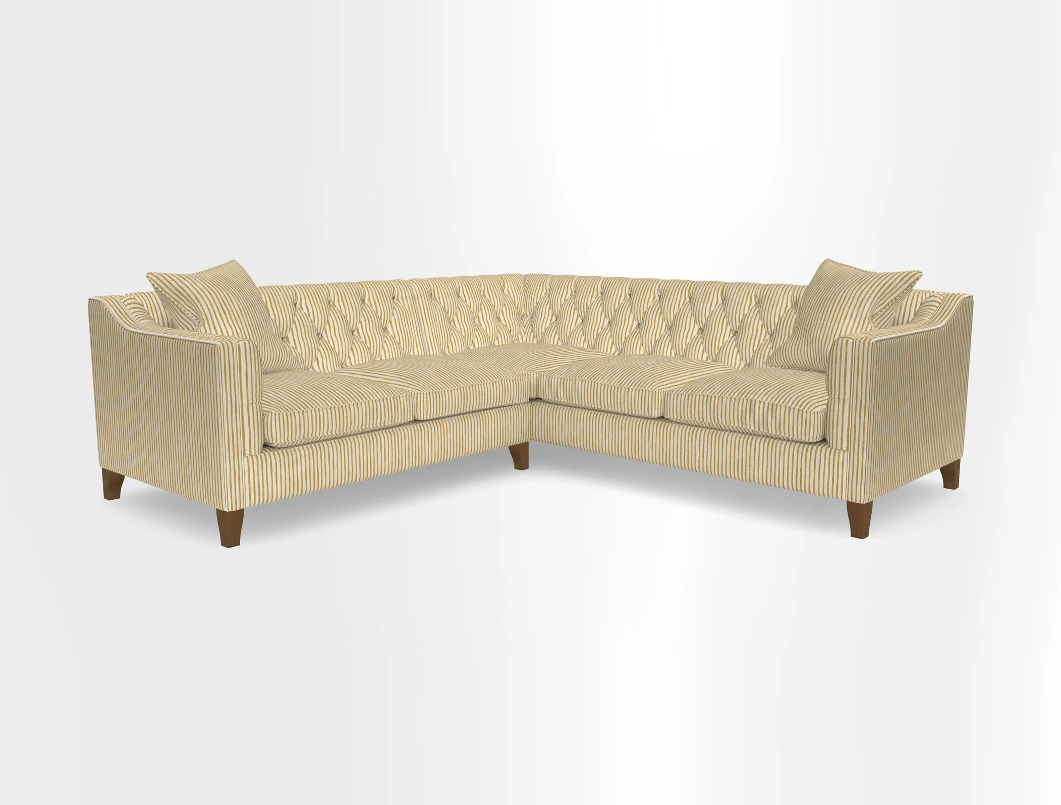 Haresfield Dipped Arm Corner Group LHF & RHF in Two Tone Plain Biscuit