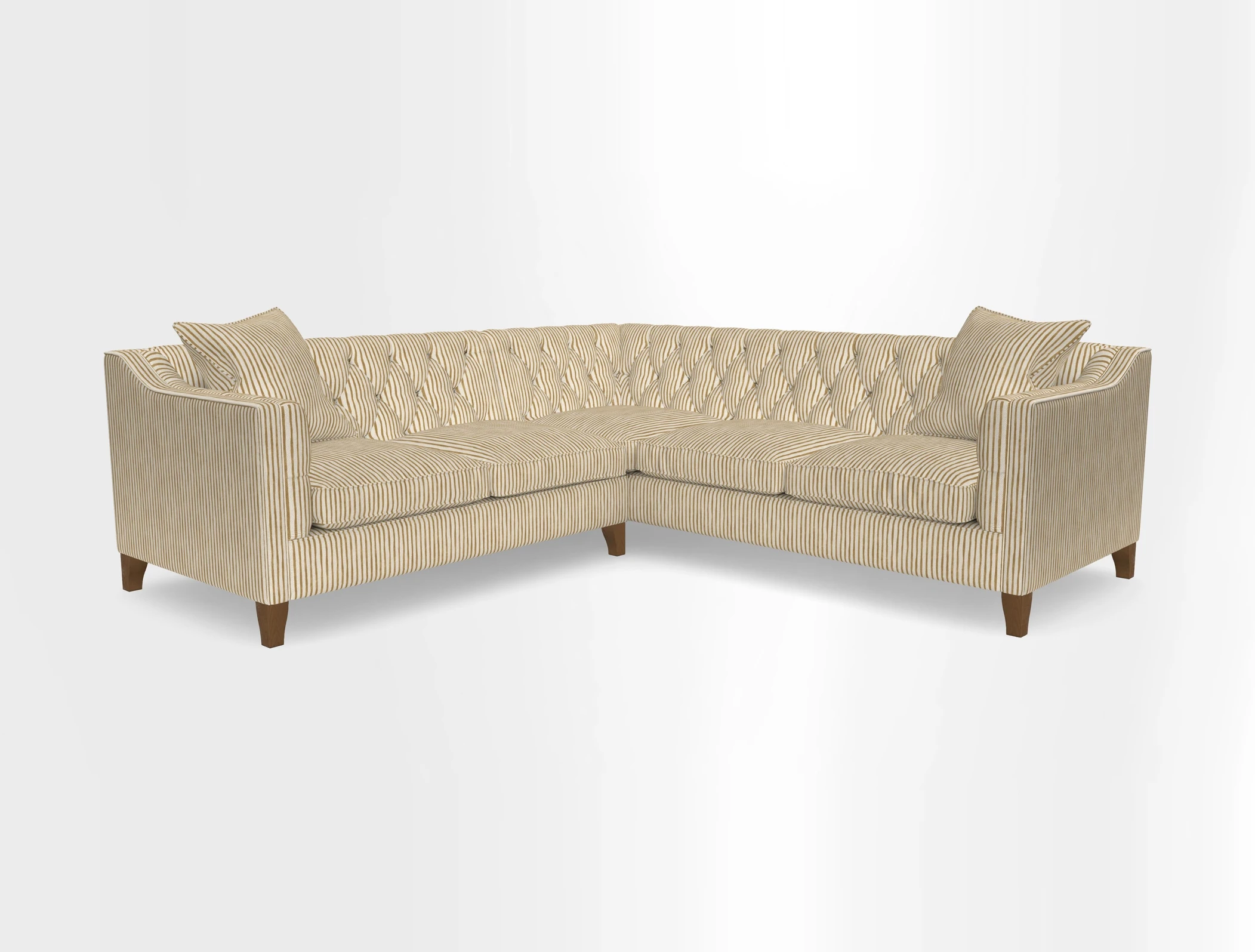 Haresfield Dipped Arm Corner Group LHF & RHF in Two Tone Plain Biscuit