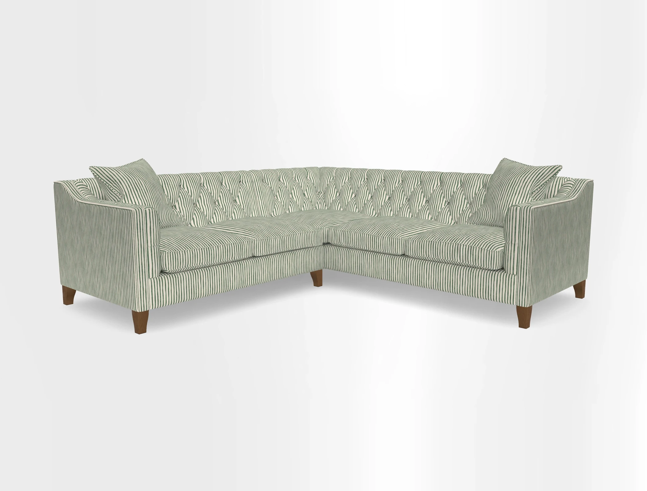 Haresfield Dipped Arm Corner Group LHF & RHF in Two Tone Plain Biscuit