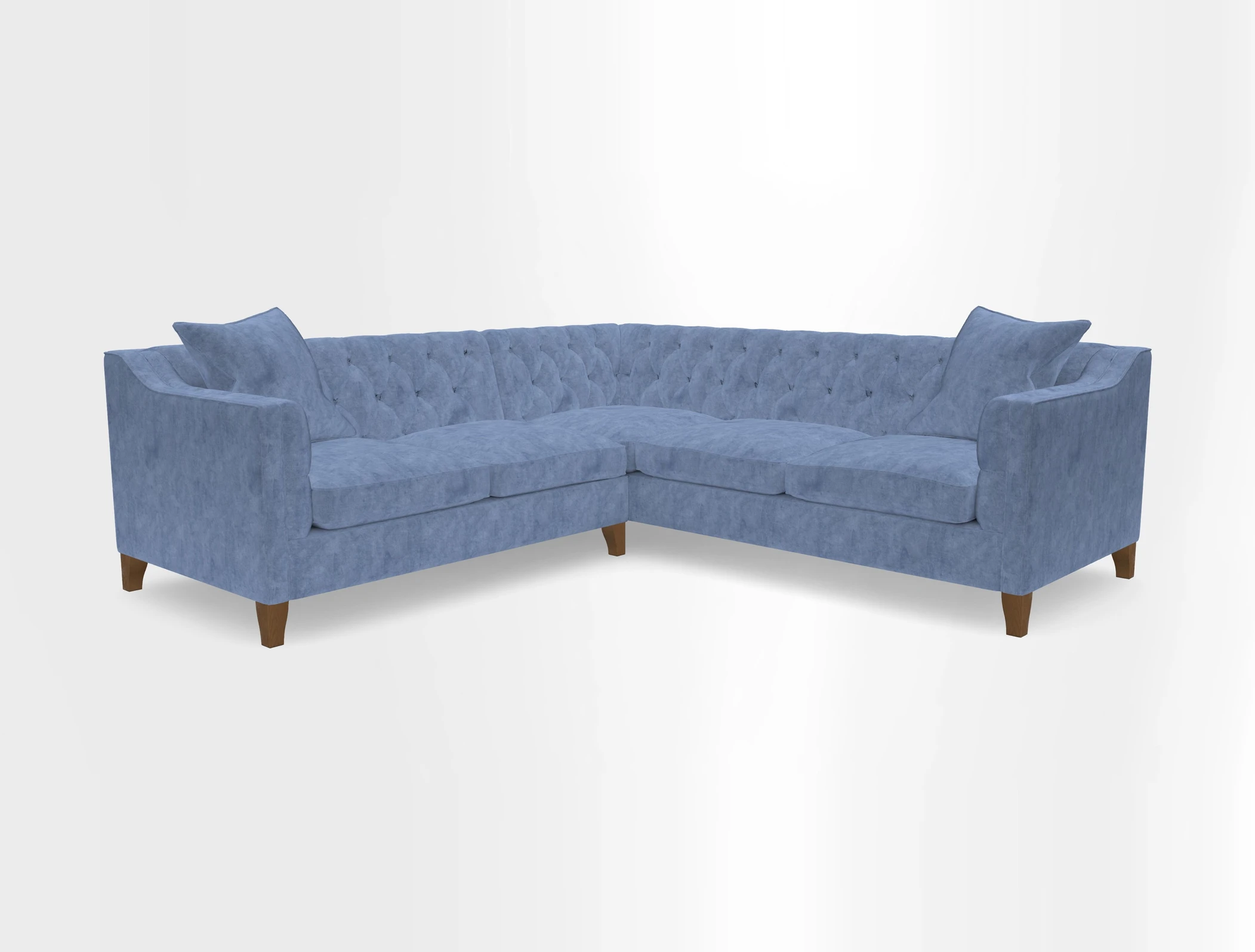 Haresfield Dipped Arm Corner Group LHF & RHF in Two Tone Plain Biscuit