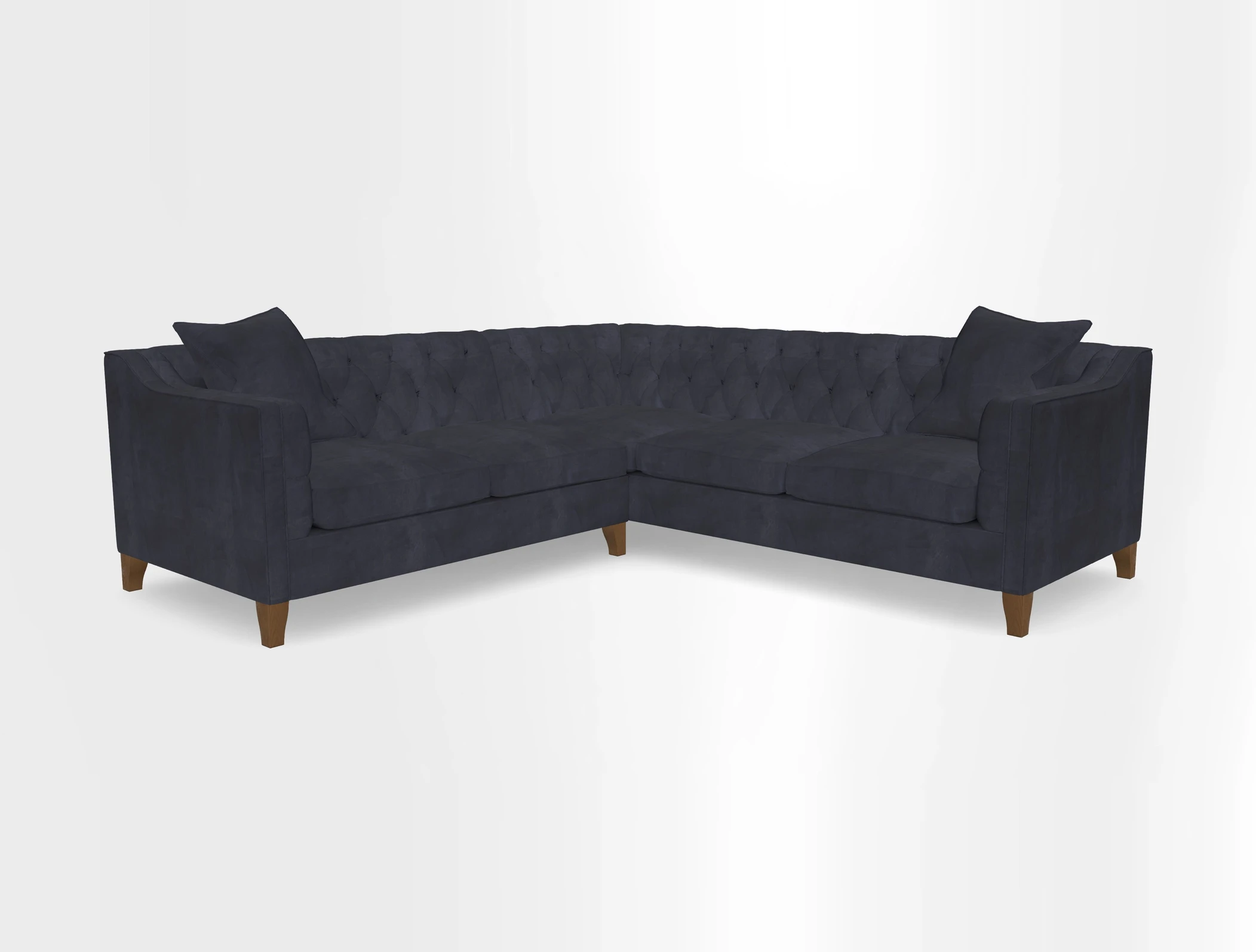 Haresfield Dipped Arm Corner Group LHF & RHF in Two Tone Plain Biscuit