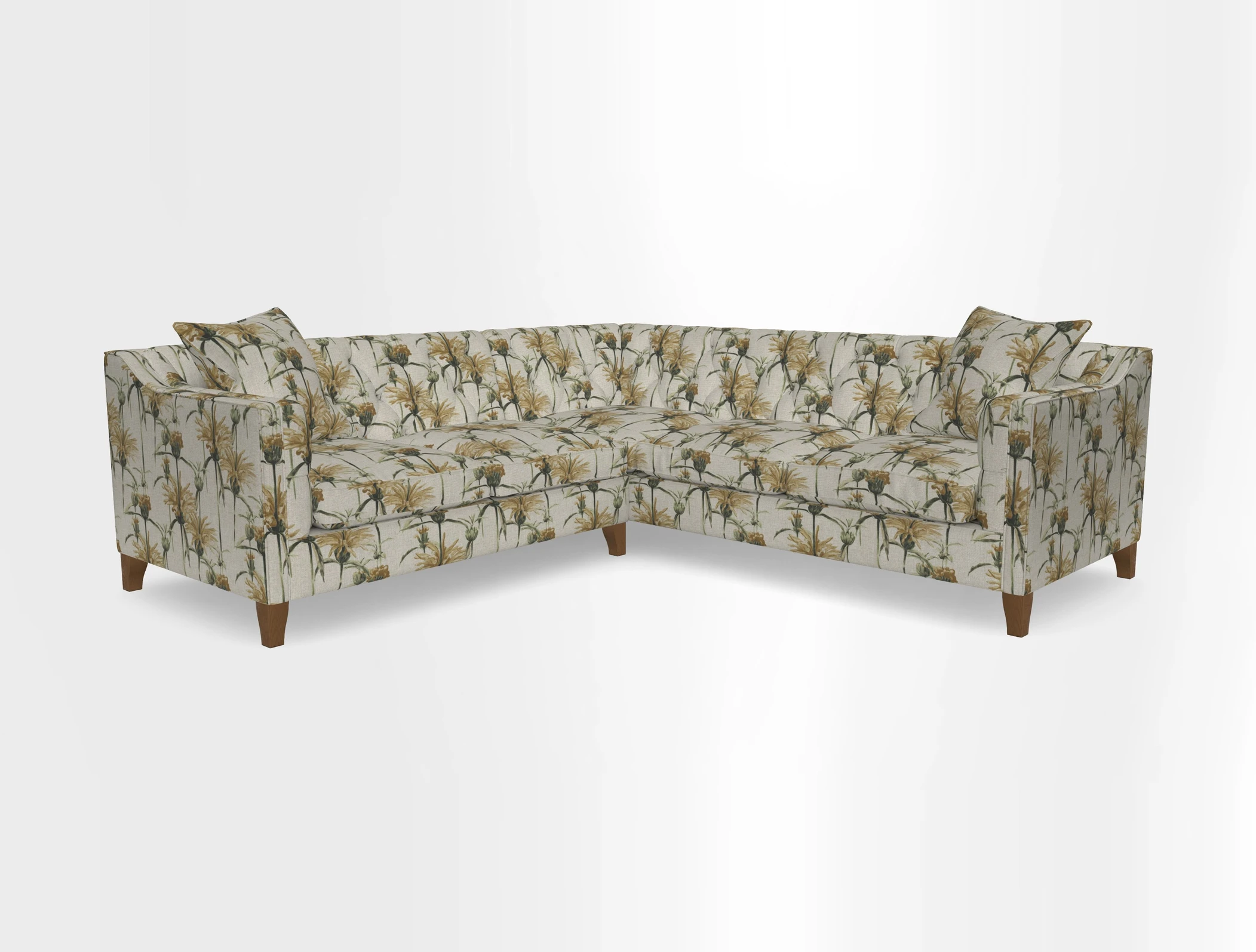 Haresfield Dipped Arm Corner Group LHF & RHF in Two Tone Plain Biscuit