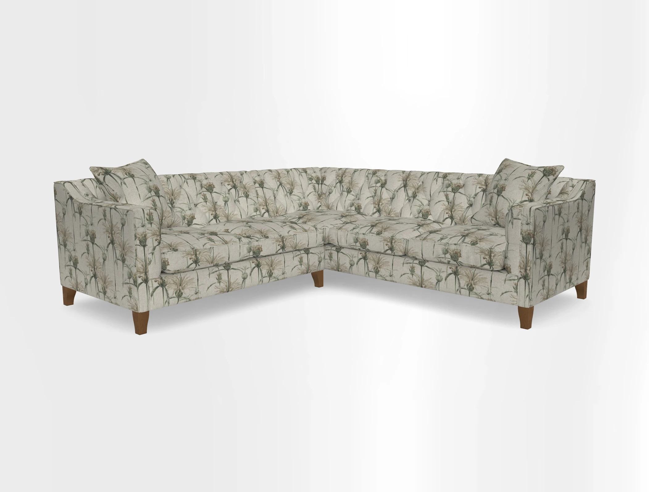 Haresfield Dipped Arm Corner Group LHF & RHF in Two Tone Plain Biscuit