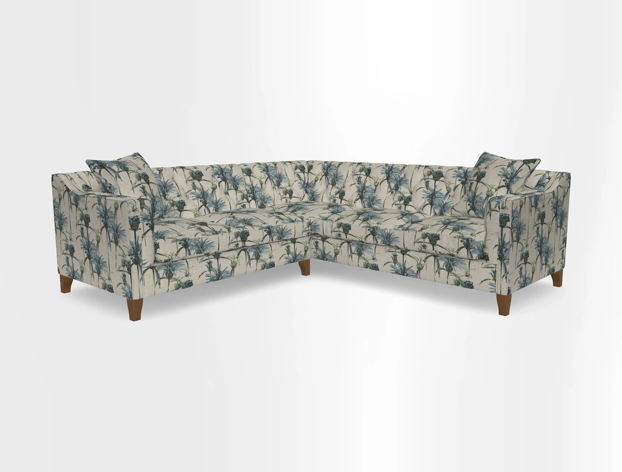 Haresfield Dipped Arm Corner Group LHF & RHF in Two Tone Plain Biscuit