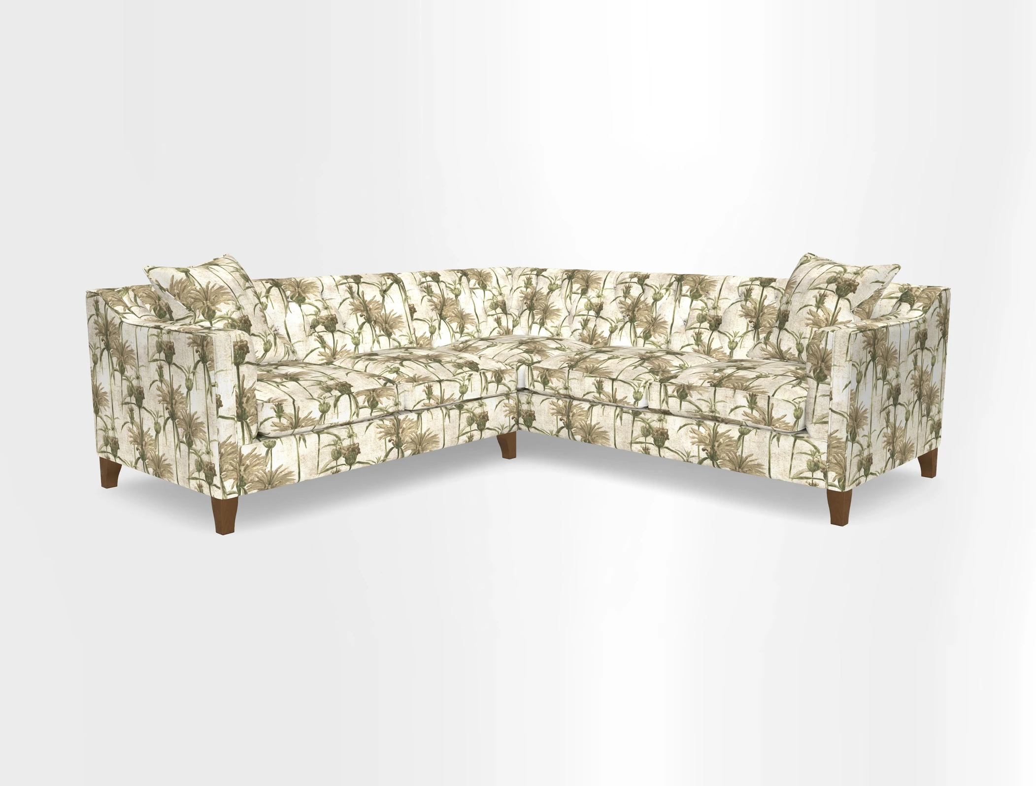 Haresfield Dipped Arm Corner Group LHF & RHF in Two Tone Plain Biscuit