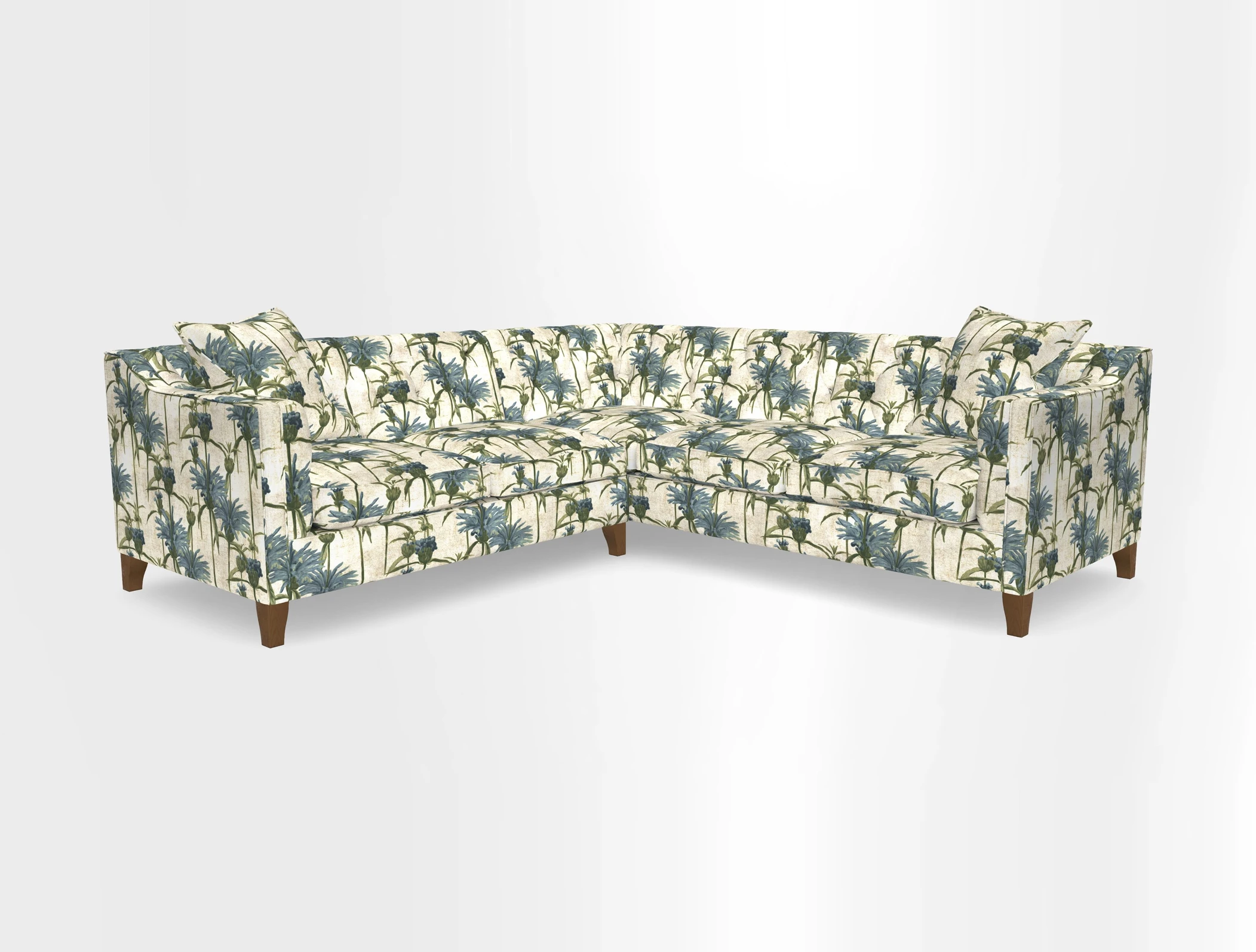 Haresfield Dipped Arm Corner Group LHF & RHF in Two Tone Plain Biscuit
