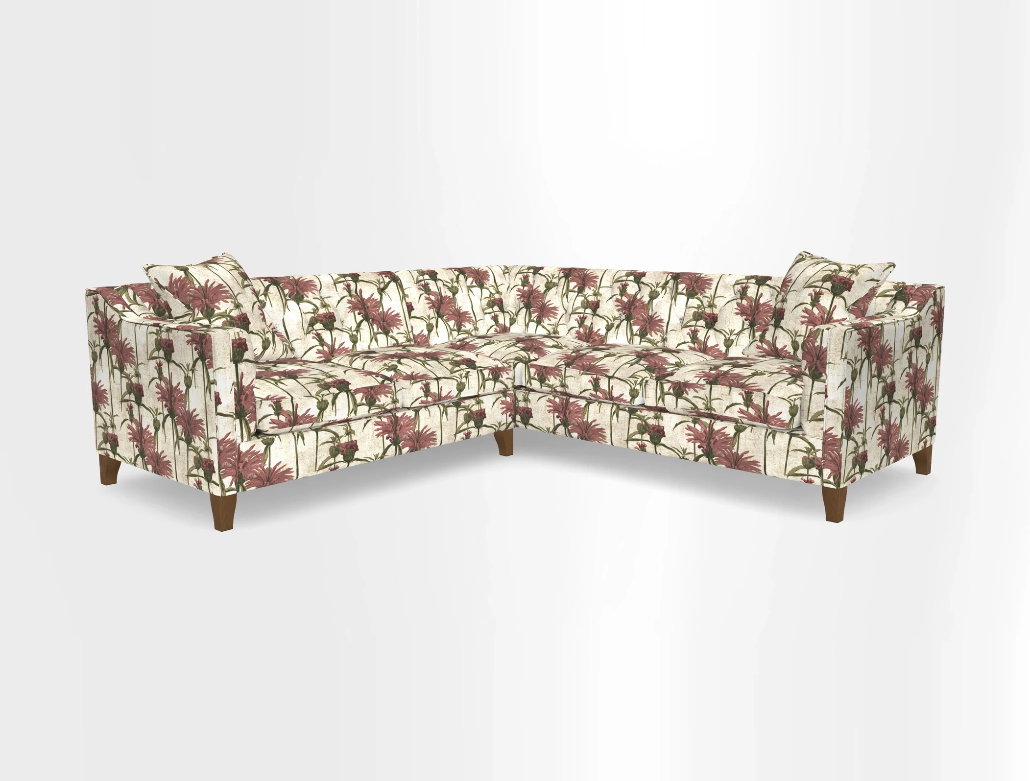 Haresfield Dipped Arm Corner Group LHF & RHF in Two Tone Plain Biscuit