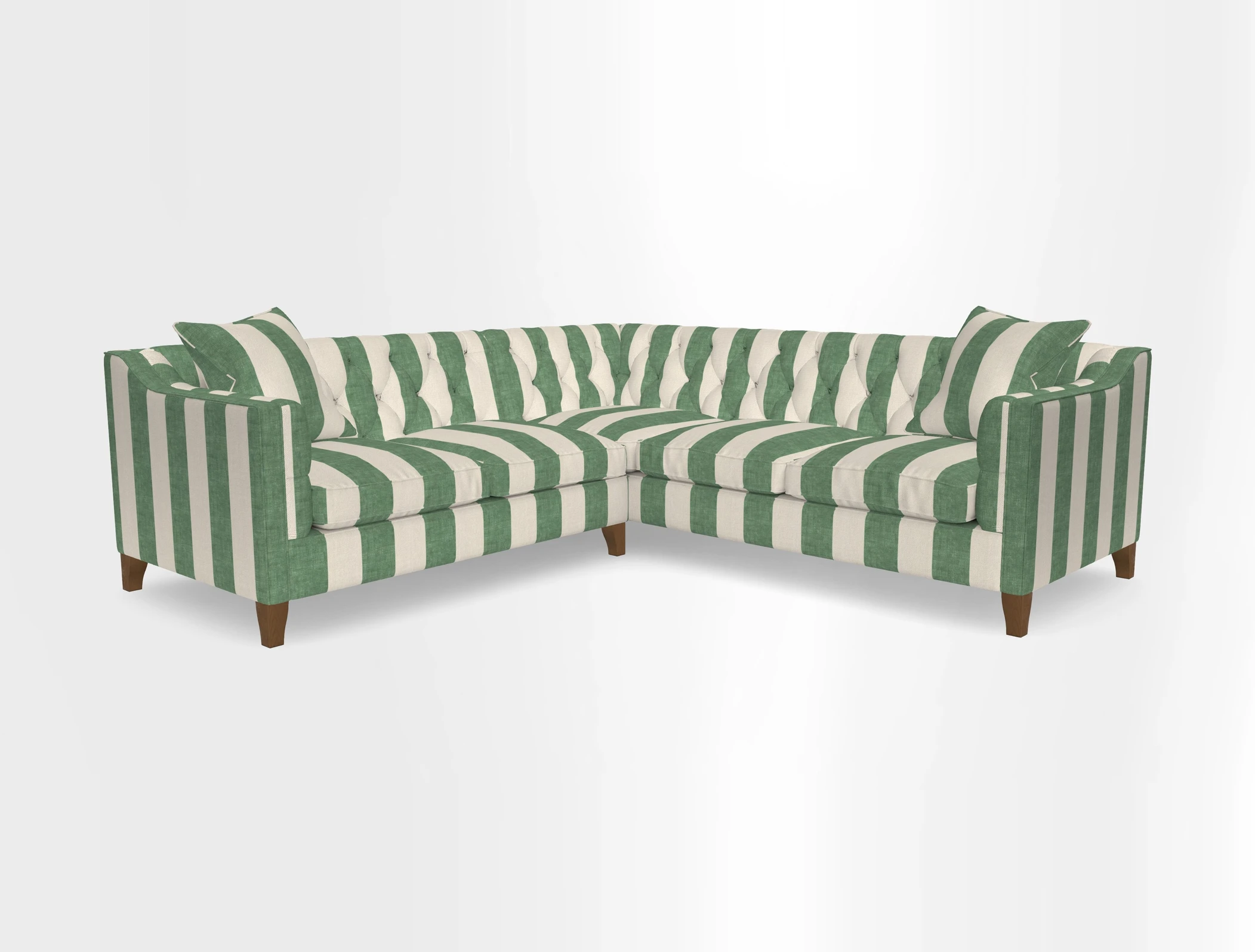 Haresfield Dipped Arm Corner Group LHF & RHF in Two Tone Plain Biscuit