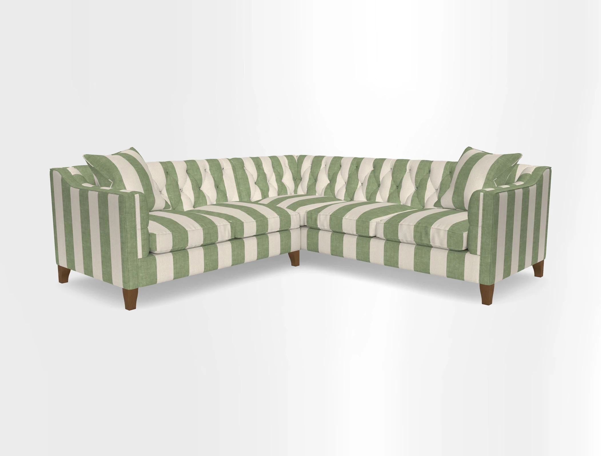 Haresfield Dipped Arm Corner Group LHF & RHF in Two Tone Plain Biscuit