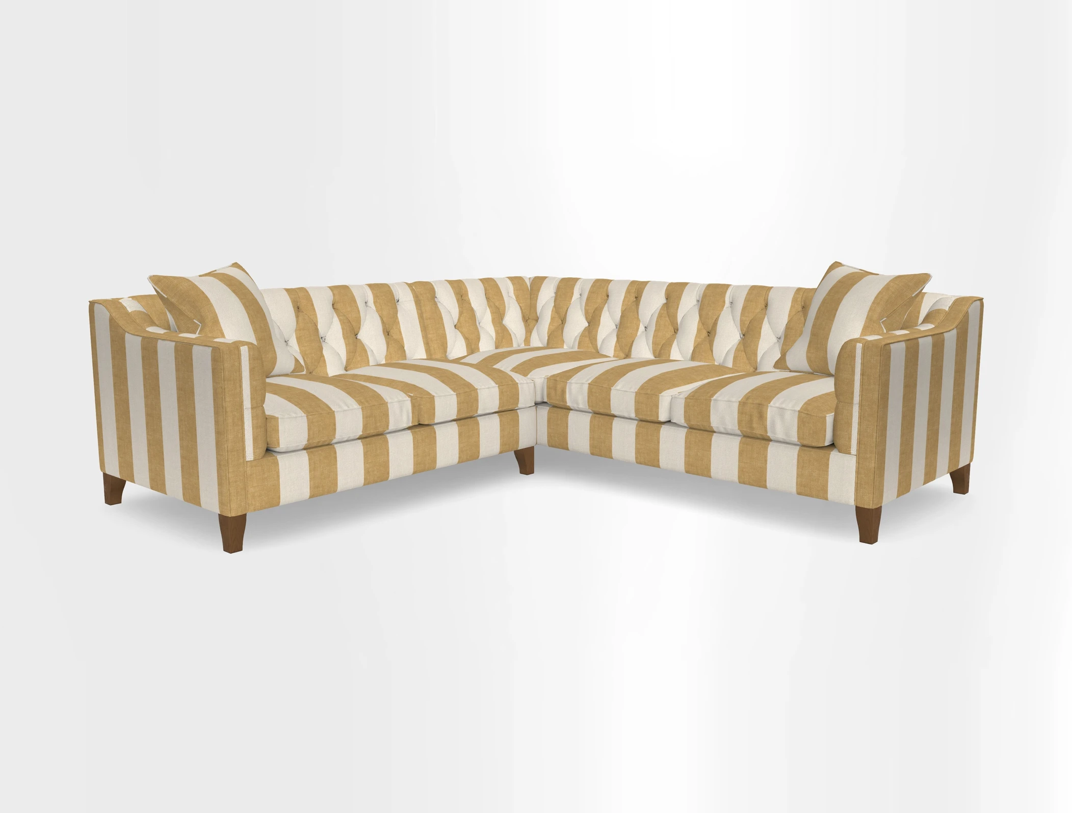 Haresfield Dipped Arm Corner Group LHF & RHF in Two Tone Plain Biscuit
